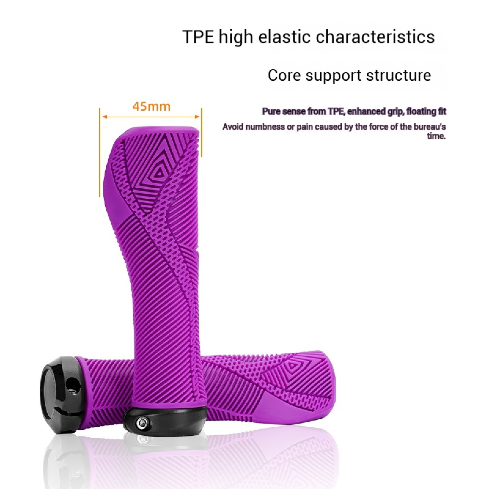 ENLEE Bicycle TPE Soft Handlebar Grips MTB Road Bike Handle Bar Cover Anti-Slip