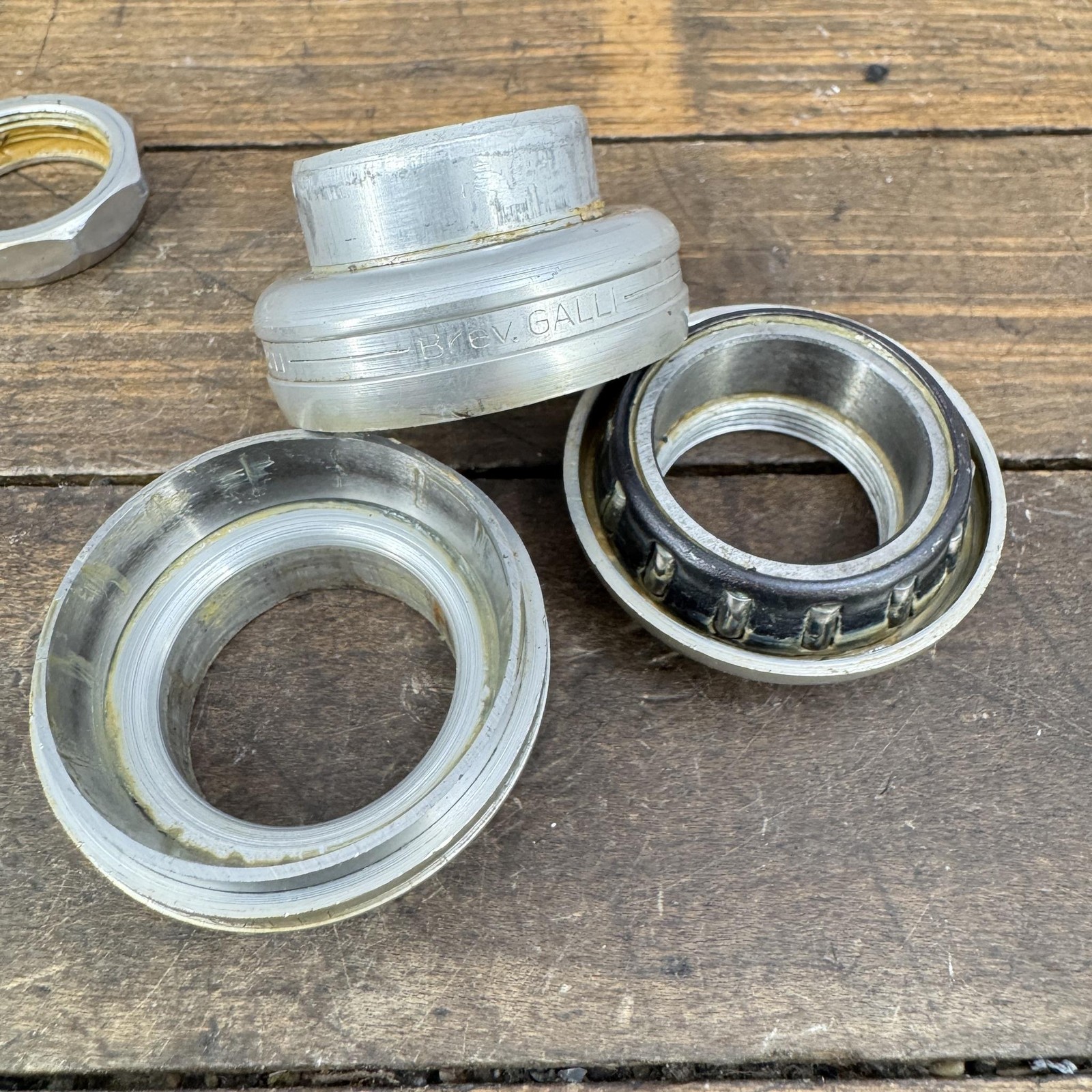 Vintage Galli 1 Inch Threaded Headset Alloy English Roller 30.2 Italy Road Bike