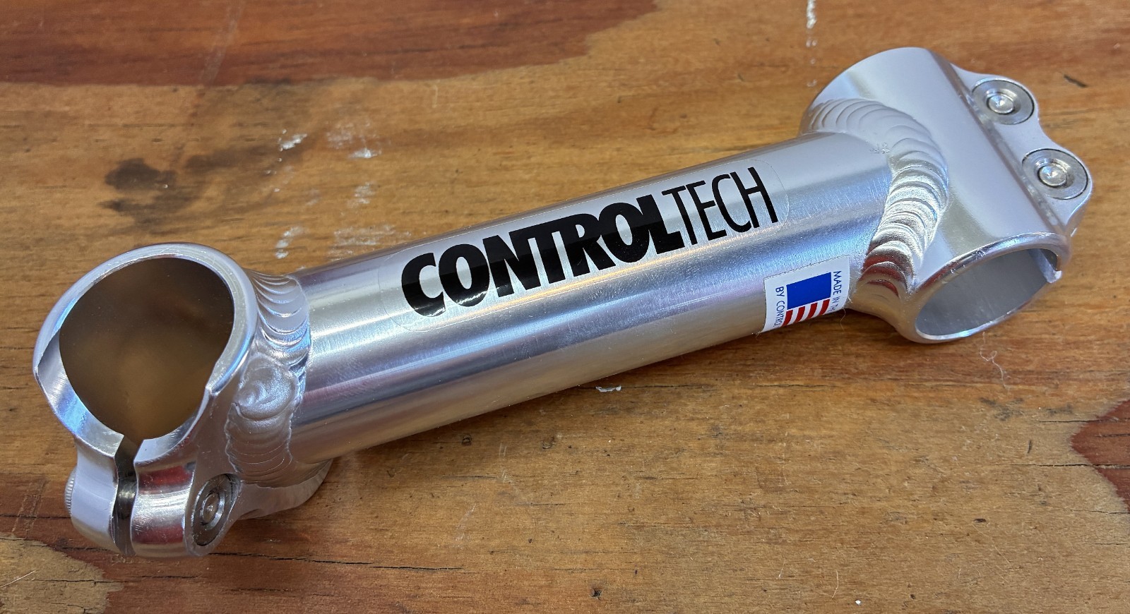 NOS 1″ Control Tech Control Ahead Road Threadless Stem Silver 130mm NIB 0d