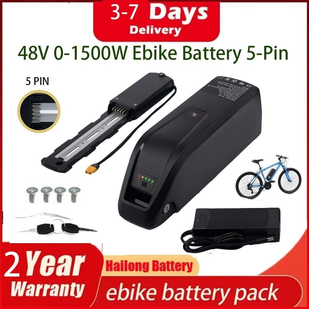 48V 500W 750W 1000W 1500W Hailong Ebike Battery Electric Bike Lithium kit 5-Pin