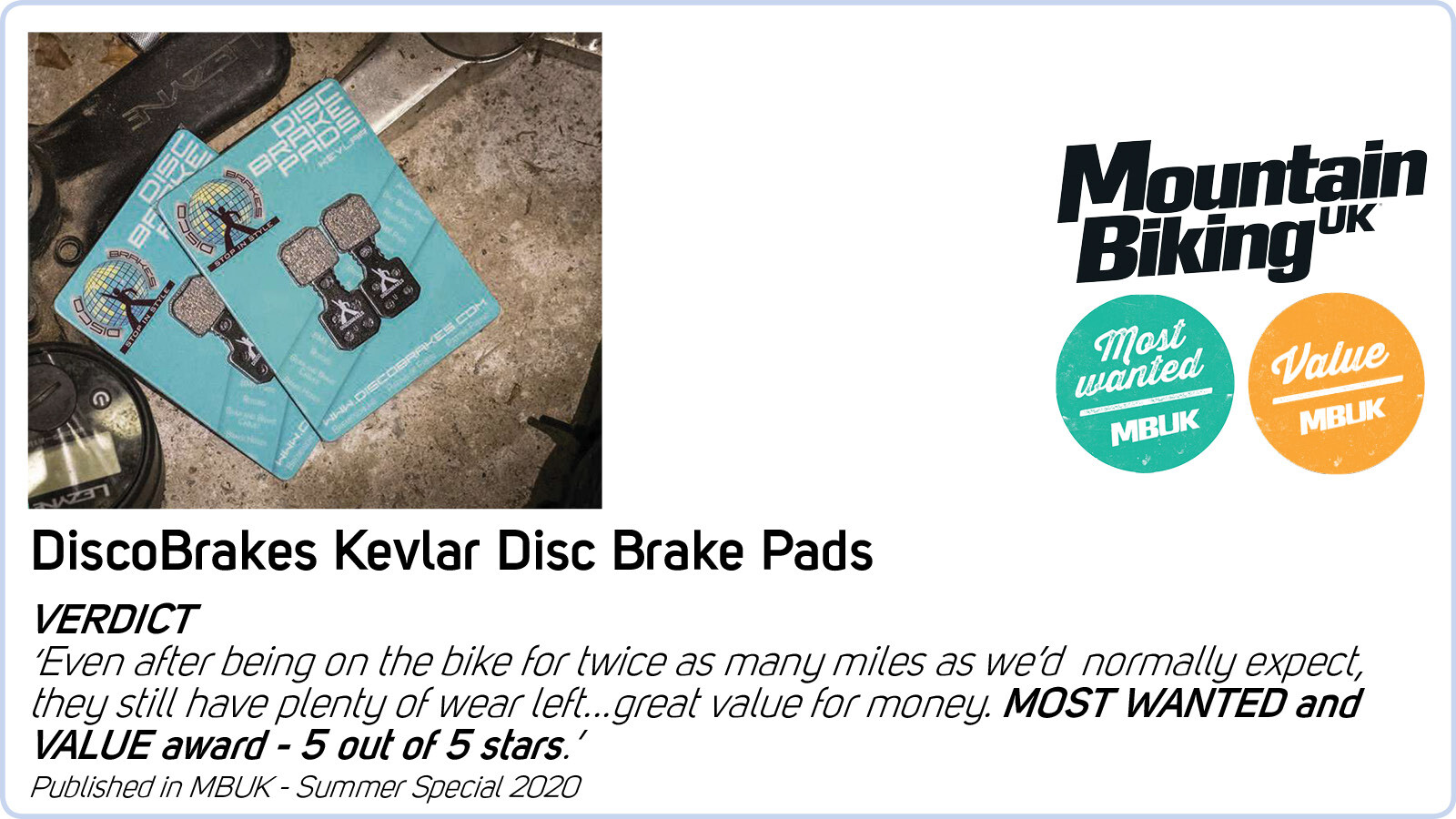 DiscoB Shimano XT XTR pre-2002 Disc Brake Pad BR-M755 M03 M04 Made With Kevlar
