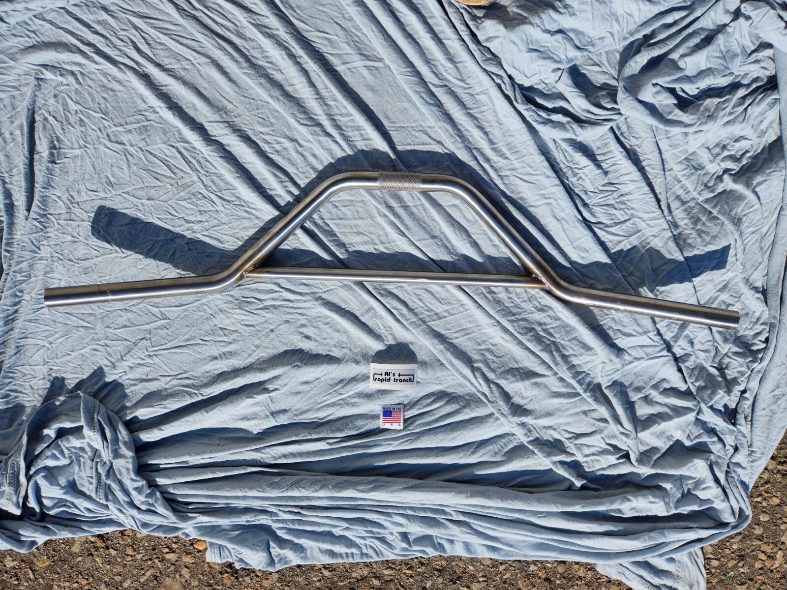 New Al’s Rapid Transit Stainless Steel Cruiser Bars Kos Kruiser BMX KNURLED