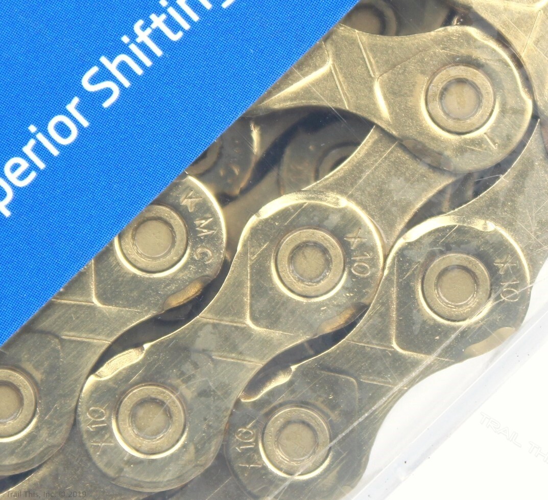 KMC X10 GOLD Ti-N Nitride 10-Speed Bike Chain 116L fits Campagnolo SRAM Shimano
