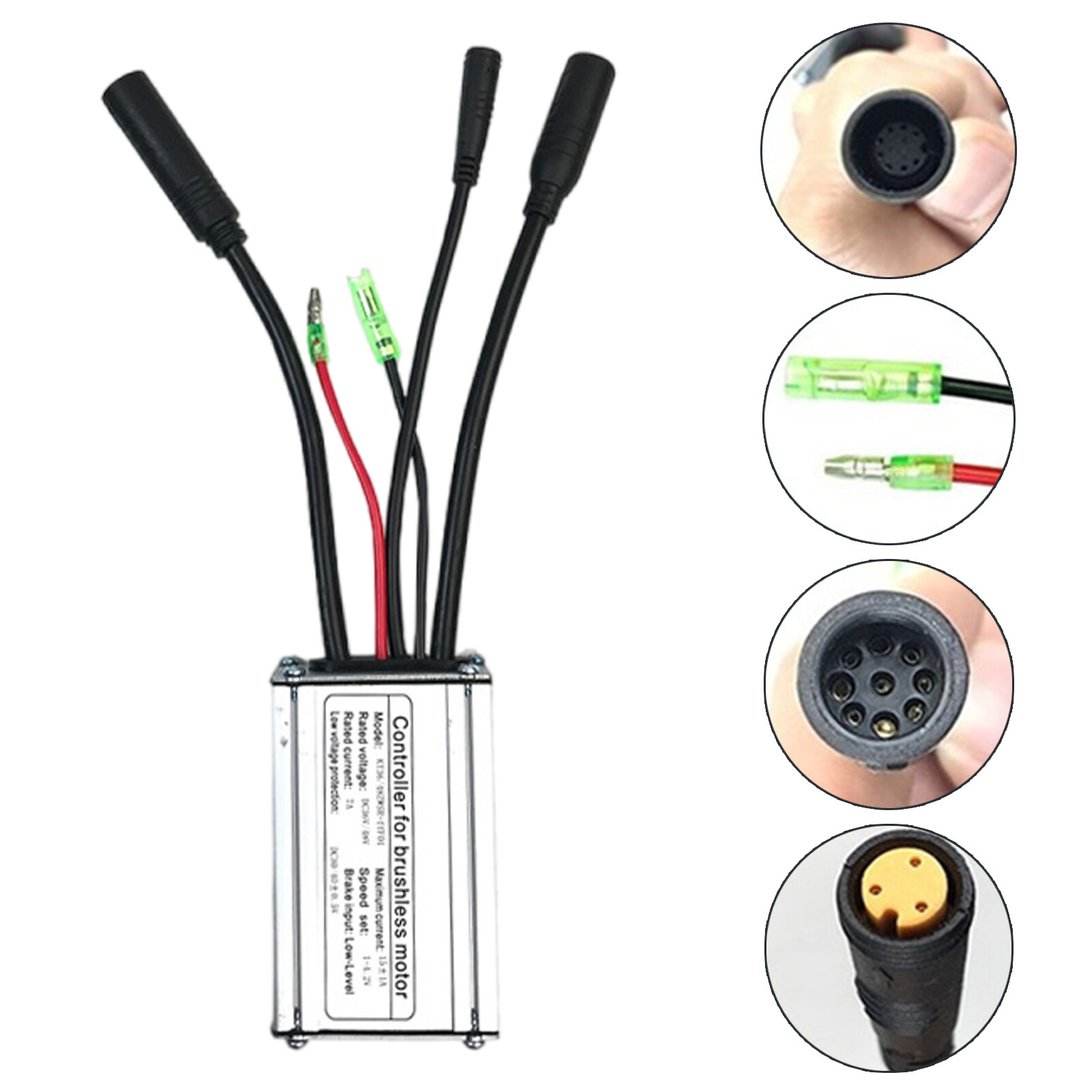 15A Waterproof Controller 36V/48V 250W/350W Brushless Hub Motor For E-bike