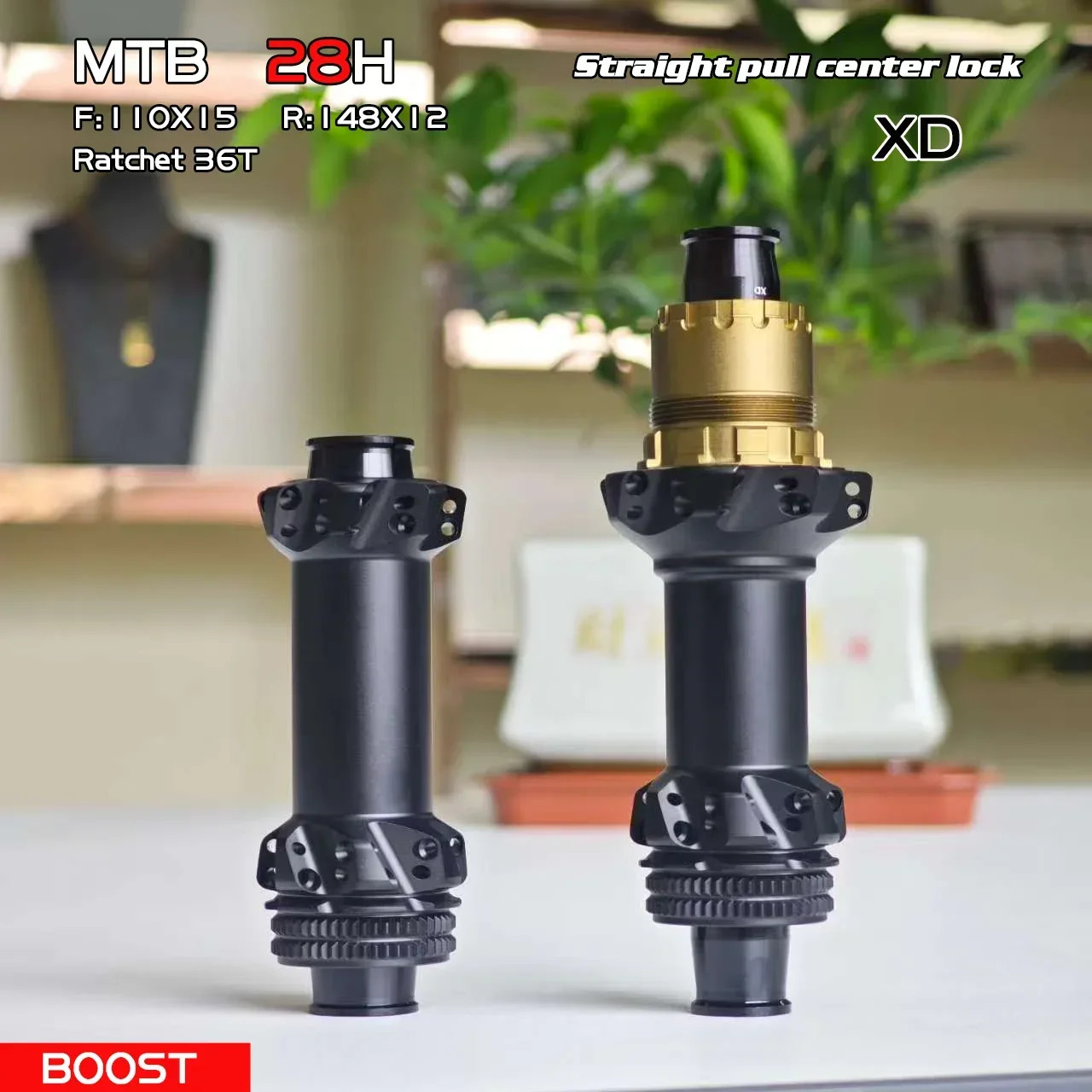 Ratchet 36T Lightweight Mountain Bike Hub 24/28Holes BOOST Center Lock