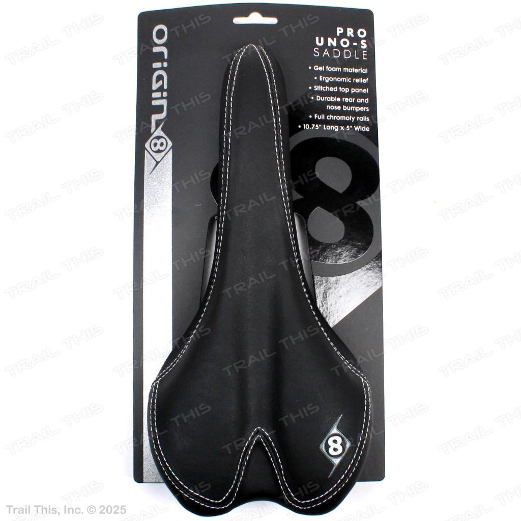 Origin8 Pro Uno-S Black Bicycle Saddle Synthetic-Leather Road / MTB