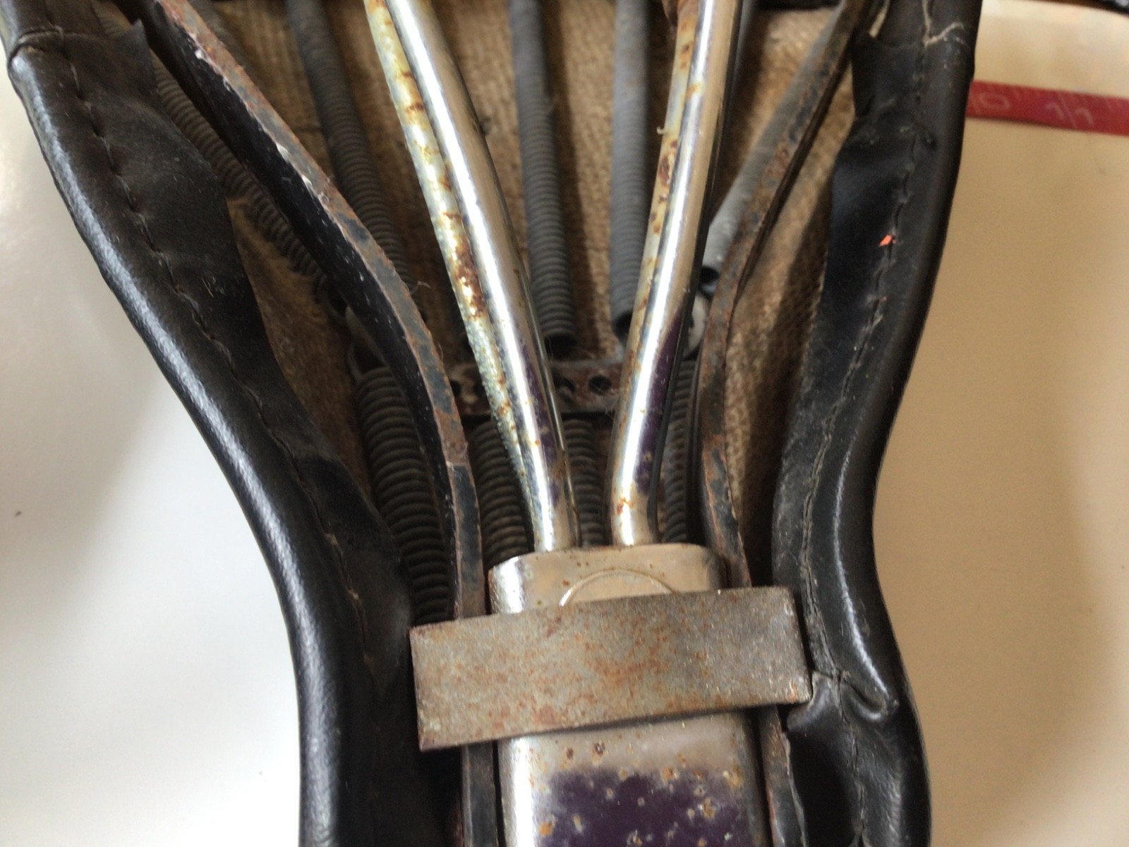 VINTAGE BROOKS BIKE/MOTORCYCLE SEAT – MADE IN ENGLAND
