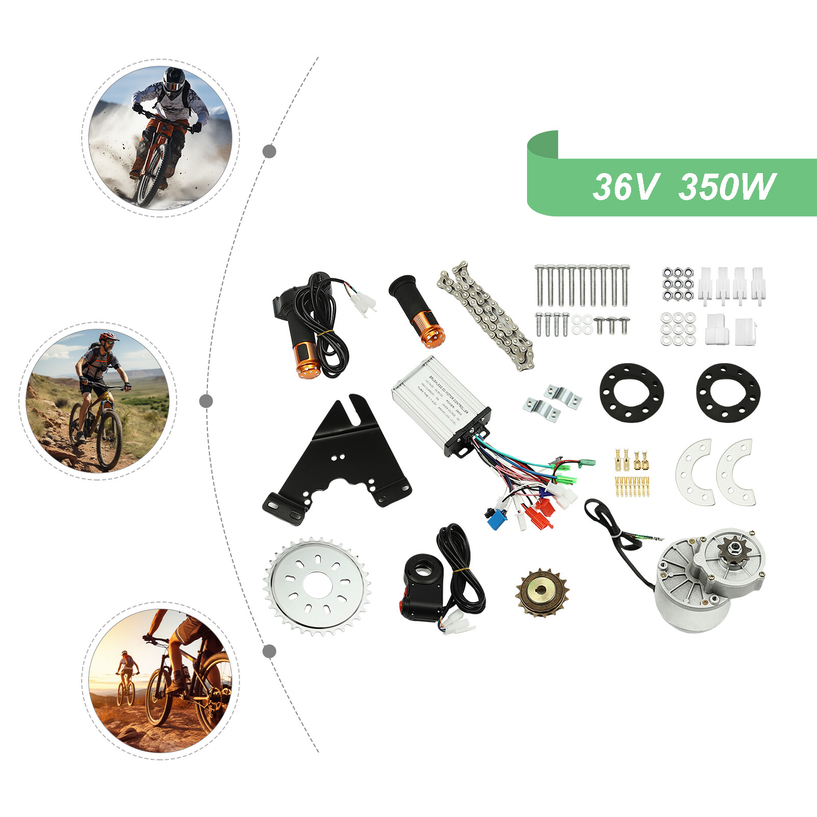 Electric Bicycle Motor Kit Electric Bike Conversion Conversion Installation Kit
