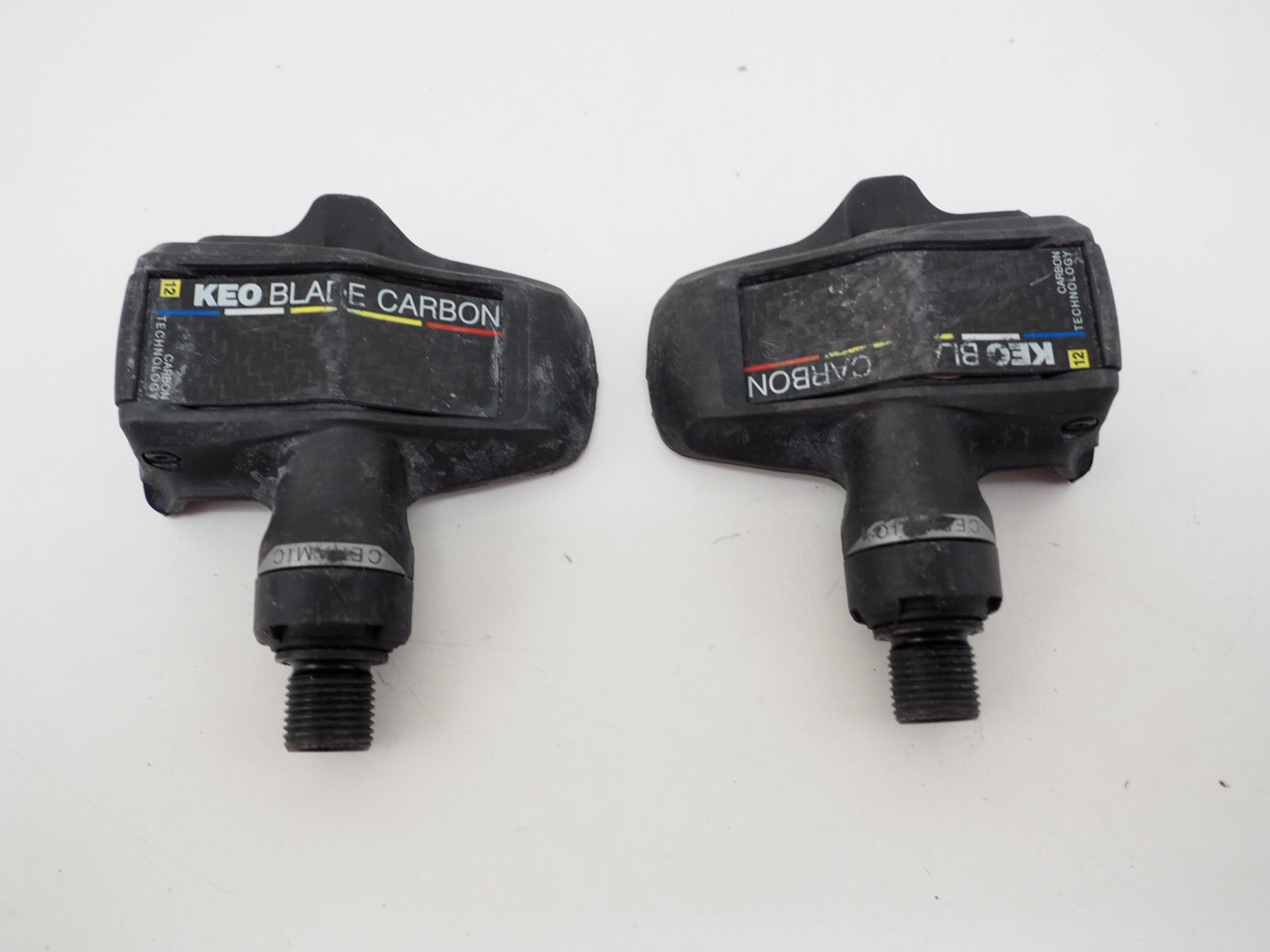LOOK Keo Blade Carbon Ceramic Steel 12 Road Bike Pedals w/o Cleats *Fair