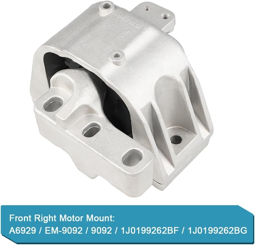 3Pcs Engine Mount Trans Motor Kit Replacement for Volkswagen Beetle 1.8L 2.0L