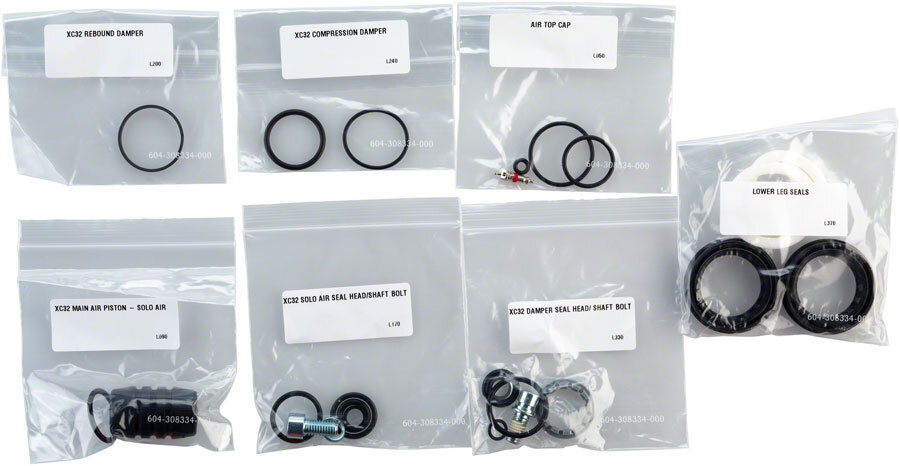 RockShox Full Service Kit for XC32 Solo Air/Recon B1 Damper seals & hardware