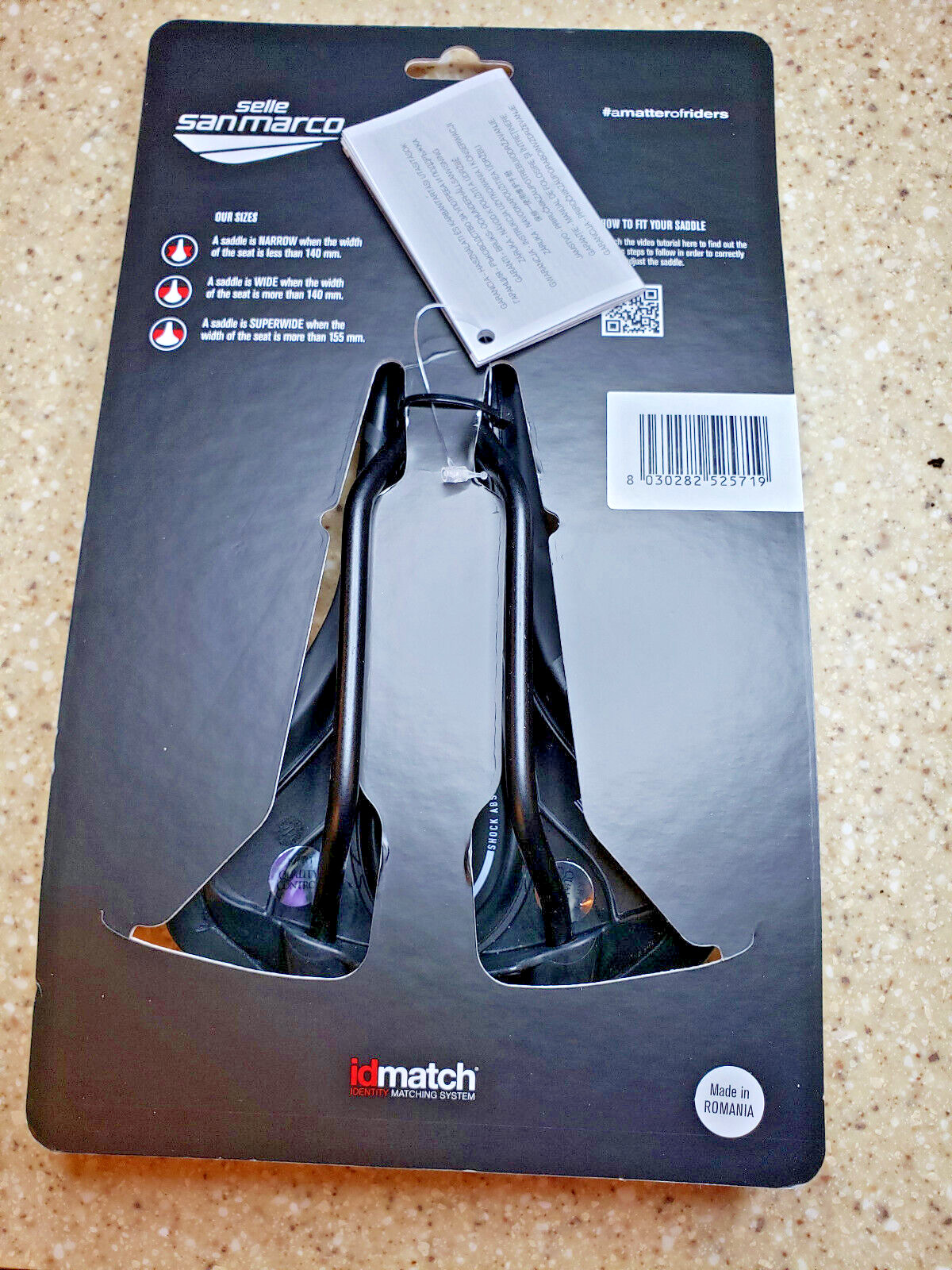 NEW NIB Selle San Marco GND Full Fit Wide Bicycle Saddle Black 222g W145 L262mm