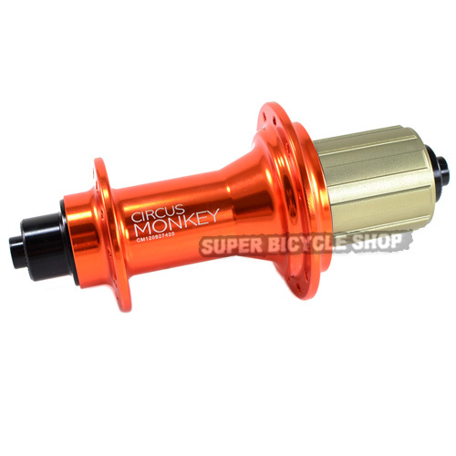 Circus Monkey HRW Road Hubs, 24 Hole,1 Pair, Orange