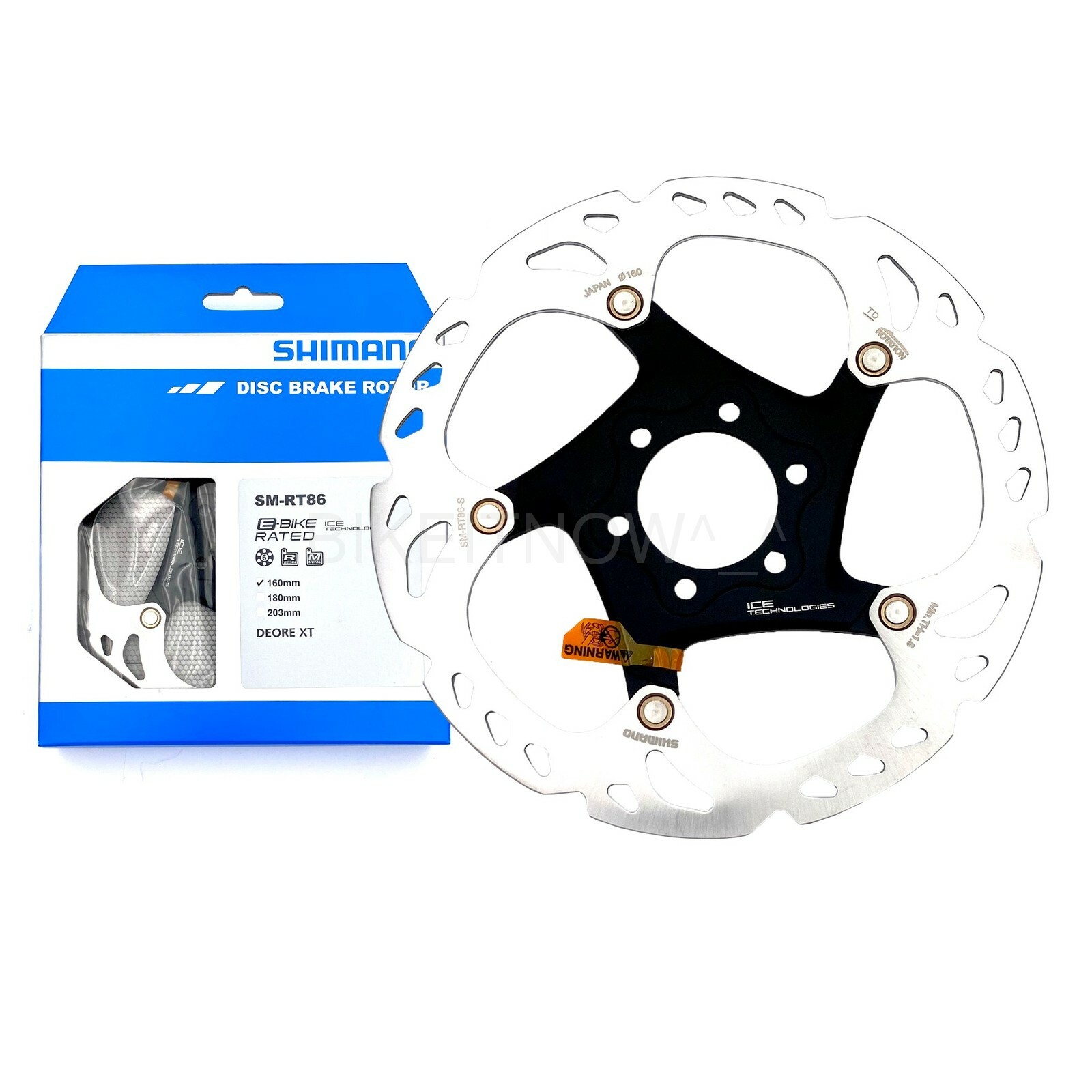 Shimano DEORE XT SM-RT86 160mm,ICE-TECH Bike Disc Brake Rotor 6-Bolt