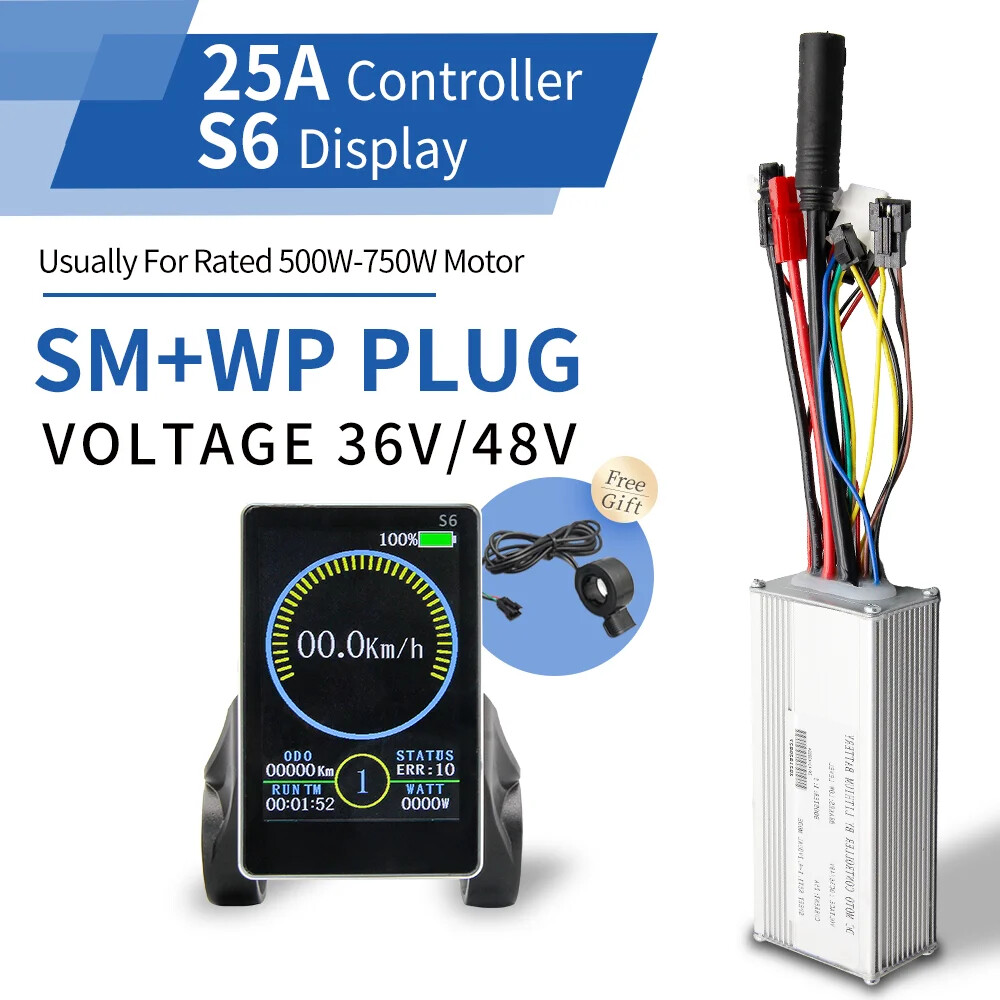E-bike Controller and Display 36/48/52V 250-1500w Electric Bicycle Conversie Kit