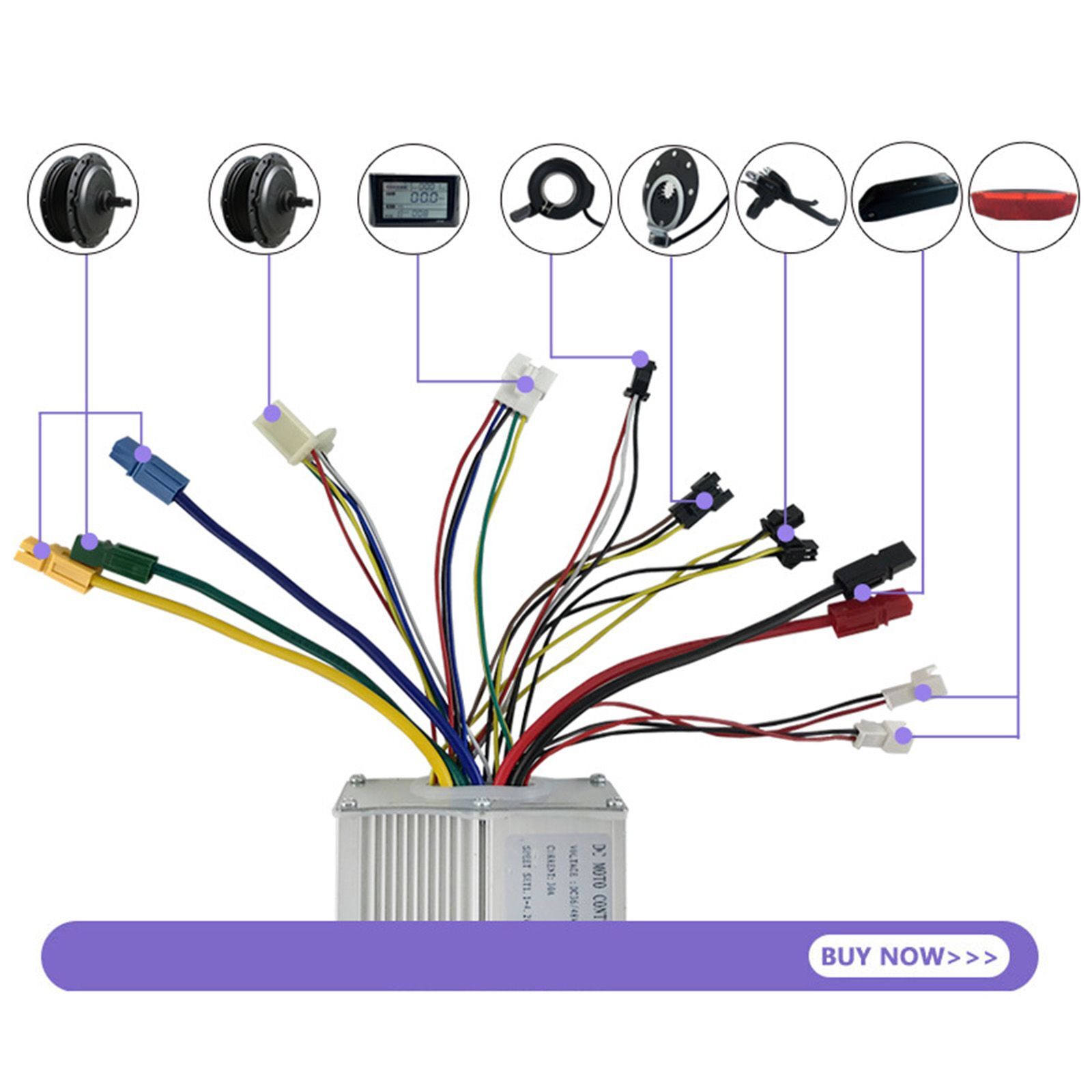 48V 1000W E-bike Controller for SW900 LCD Display Electric Bicycle Accessories