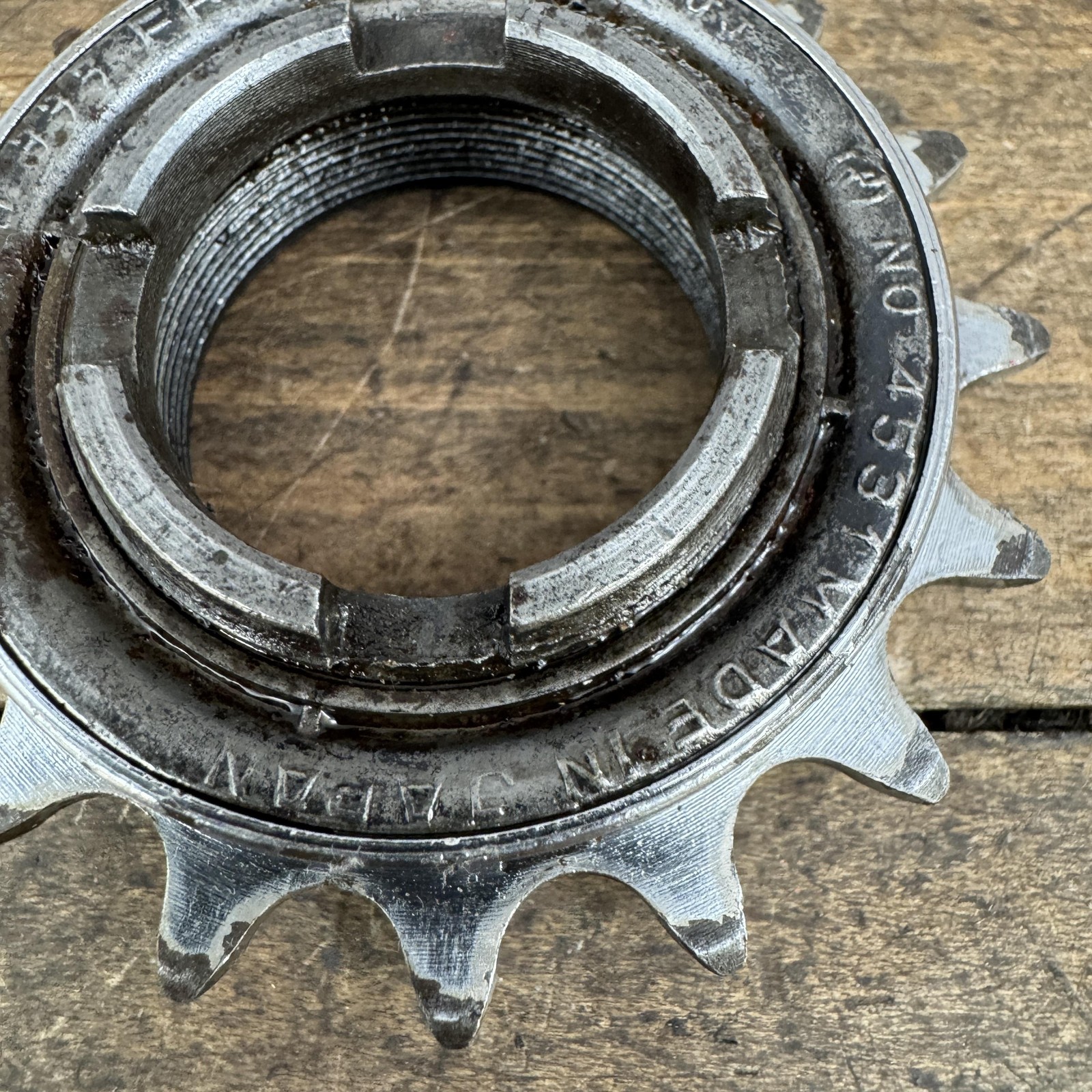 Vintage Shimano BMX Freewheel 16T Silver Steel 1980s OG Japan Single Speed