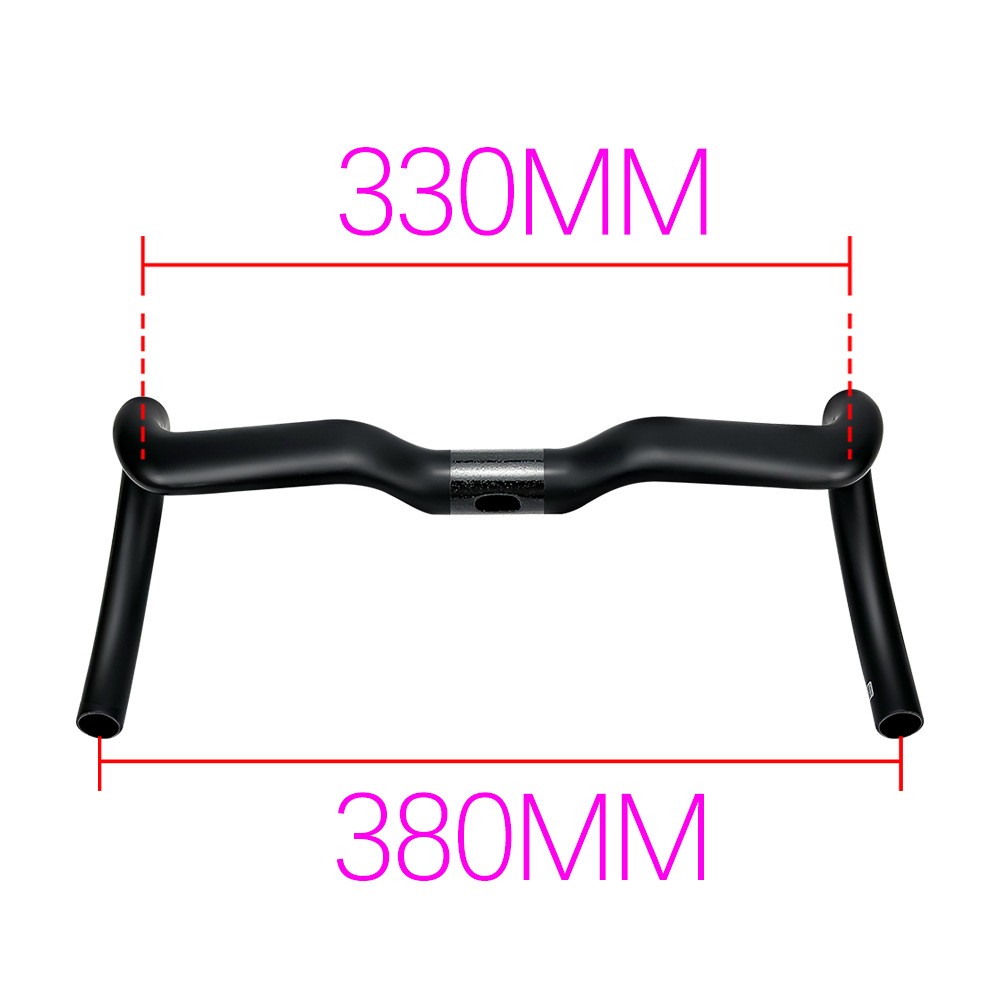 Full Carbon Bicycle Handlebar Rise Bar Racing Road Bike Drop Bar 31.8*380-420mm