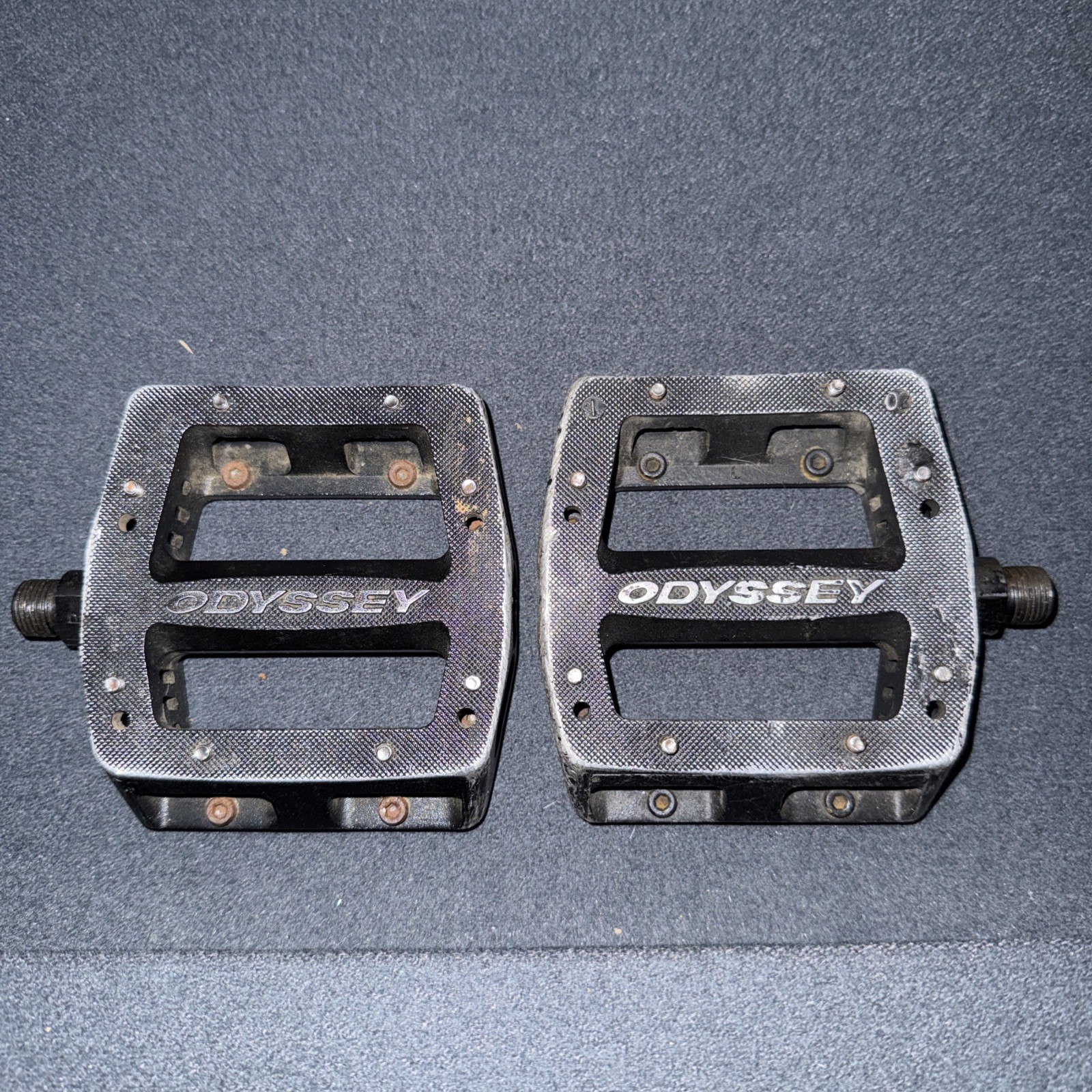 Odyssey Platform Pedals 1/2″ Chromoly Axle – Black Preowned. Bike BMX pedals
