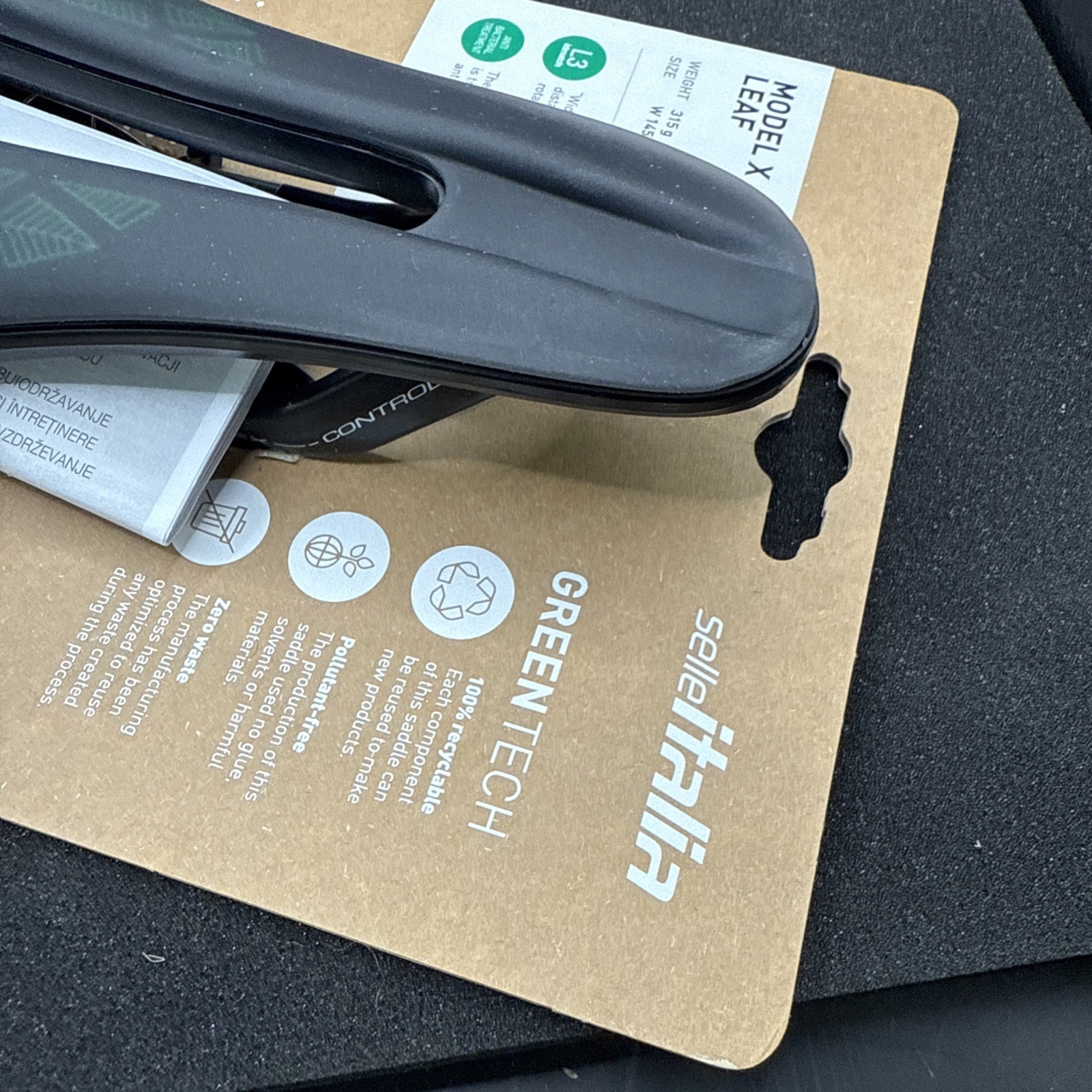Selle Italia Model X Leaf Greentech L3 145mm Width Cycling Saddle Seat (9419-41)