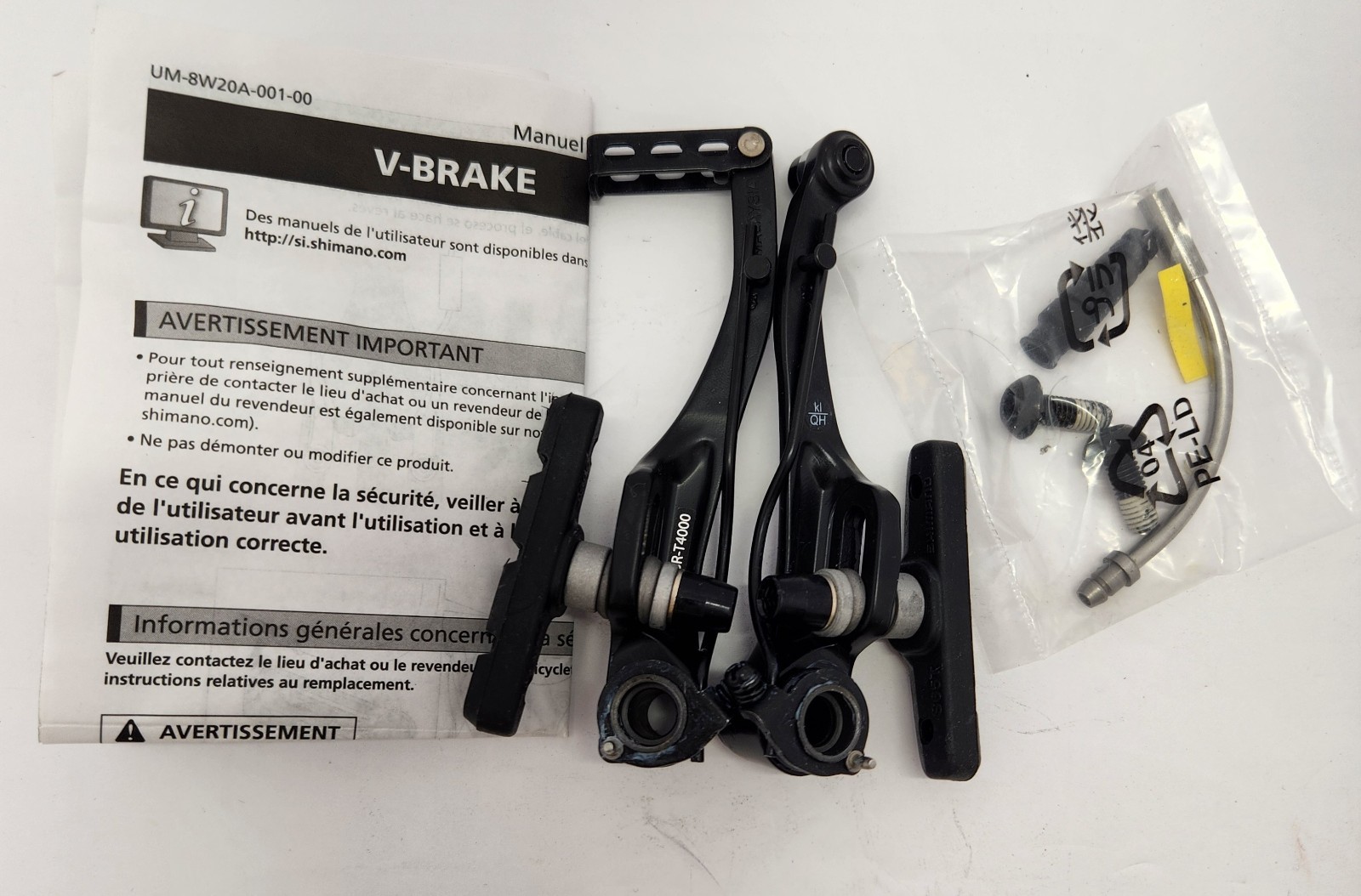 Shimano Alivio BR-T4000 V-Brake Caliper Trekking MTB Bike Brake Set