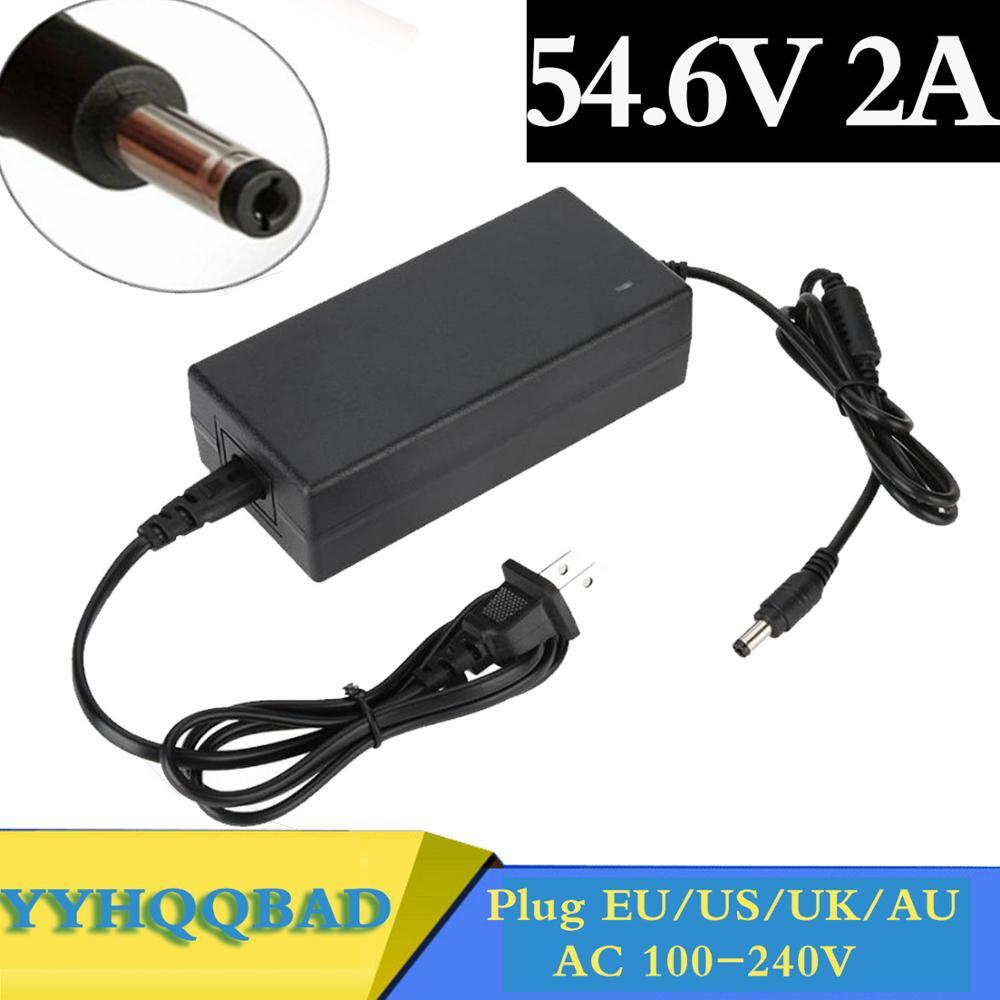 54.6V 2A Charger 48V DC Socket