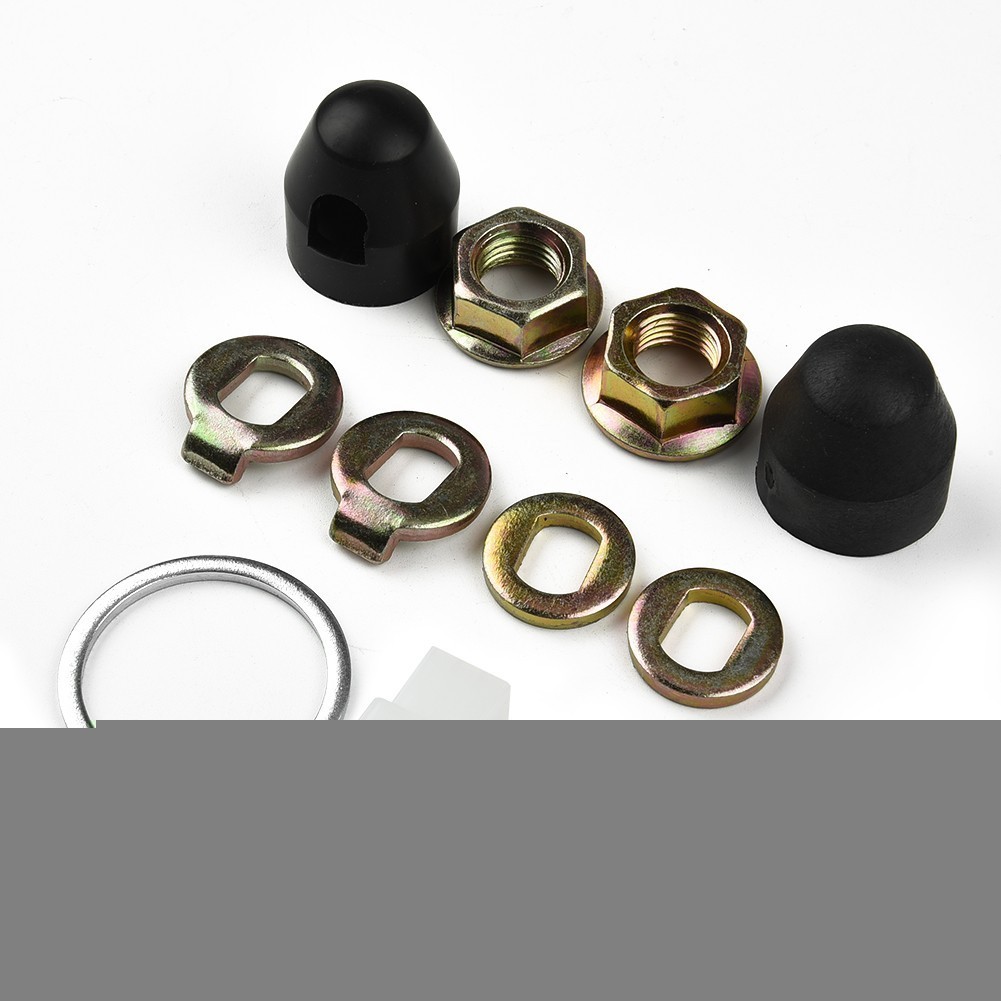 1 Set E-bike Hub Motor Axle M12/M14 Lock Nut /lock Washer /spacer /nut Cover