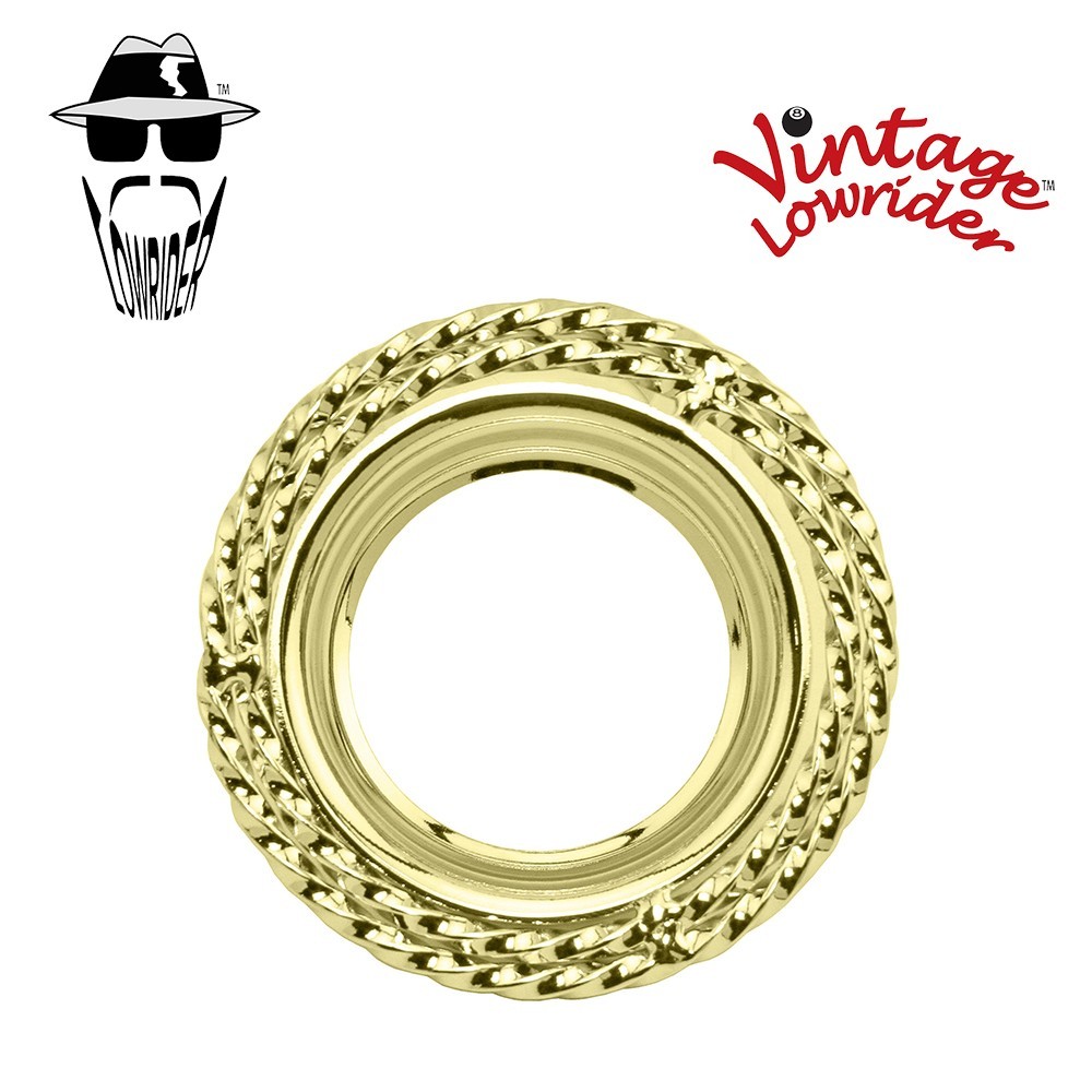 ORIGINAL LOWRIDER 51MM DOUBLE SQUARE TWISTED BOTTOM BRACKET CUP GOLD