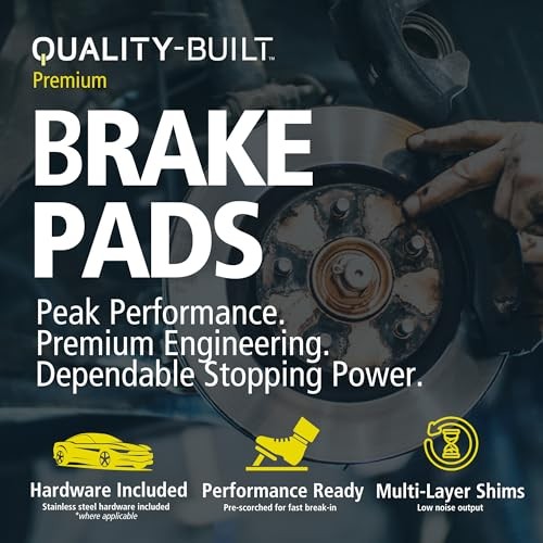 Front Ceramic Brake Pads, Premium 1001-0965C, Compatible with 2003 BP0965-C