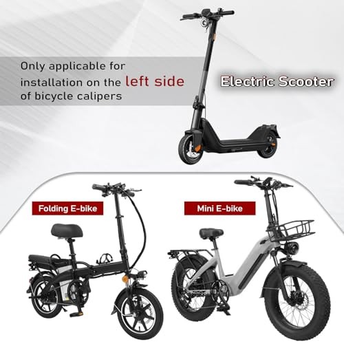 EBike 2-PIN 4 Pistons Electric Power Off MTB Hydraulic Disc Brake Set,E Front
