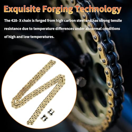 with Connecting Master Link for 125cc 150cc 200cc 106 Links 428 X-Ring Chain