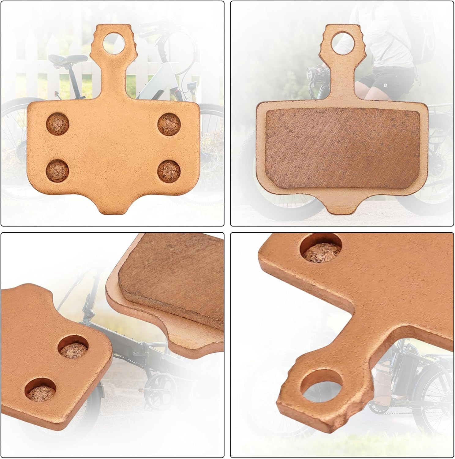 Brake Pads for Lectric XP Trike/Xpeak/Xpress/Xpedition/Xp Lite/Xp, Sintered Copp