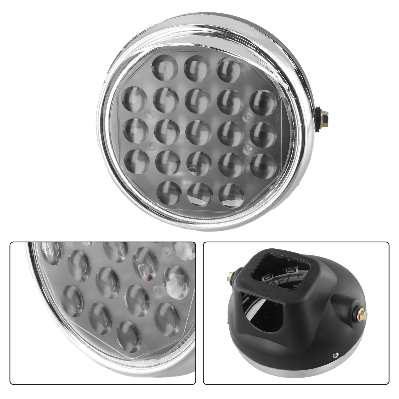 Headlight Electric Tricycle 12V-80V Aluminum Alloy Assembly LED Spotlight