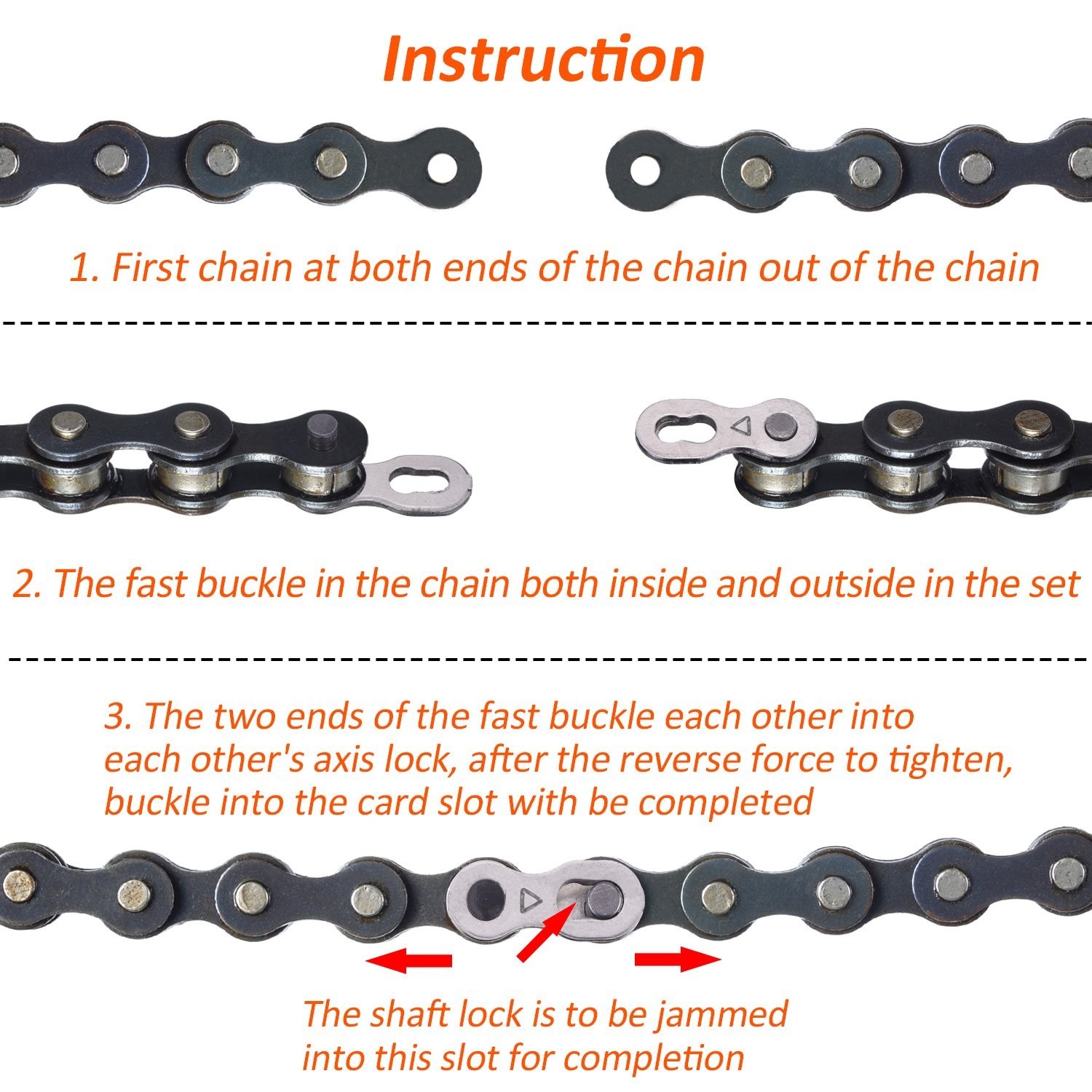 Compact Bicycle Missing Link Set for 6-10 Speed Chains – 16 Steel Pieces