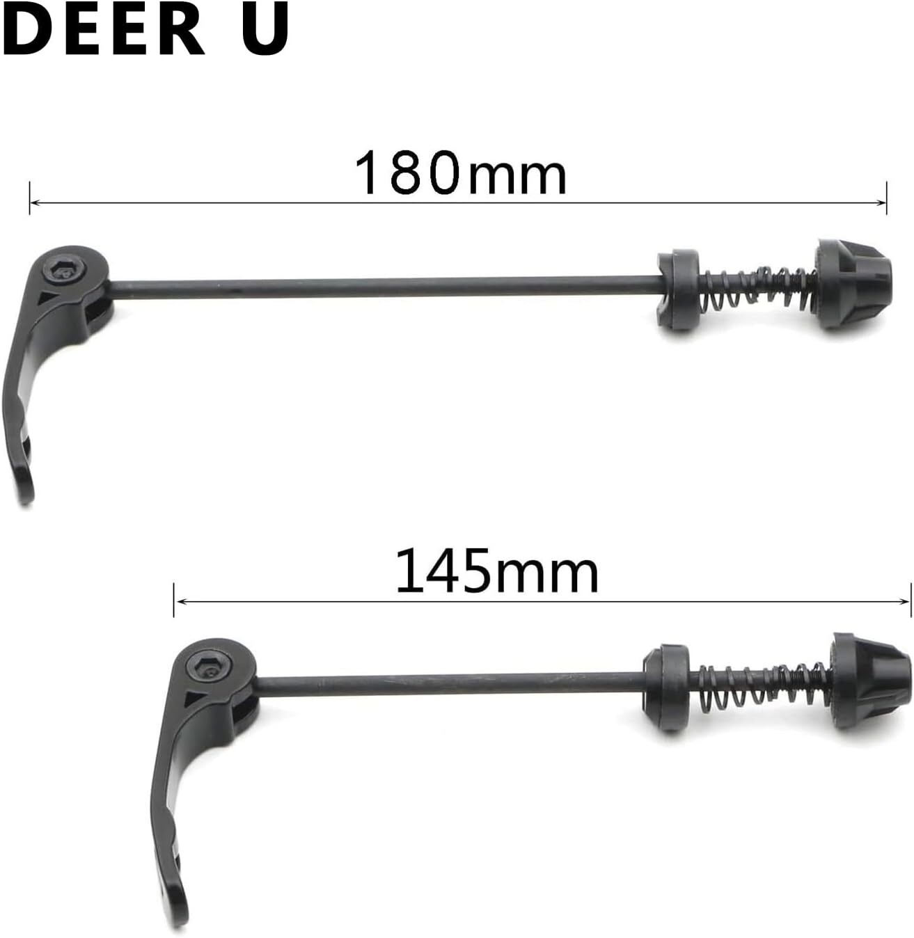Road Mountain Bicycle MTB Wheel Hub Front and Rear Skewers Quick Release Clip…