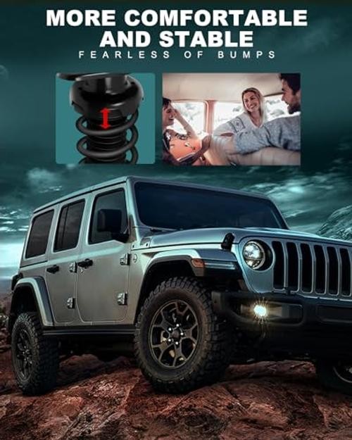 Rear Pair Complete Struts Spring Assembly Shock Absorber Compatible with 2002