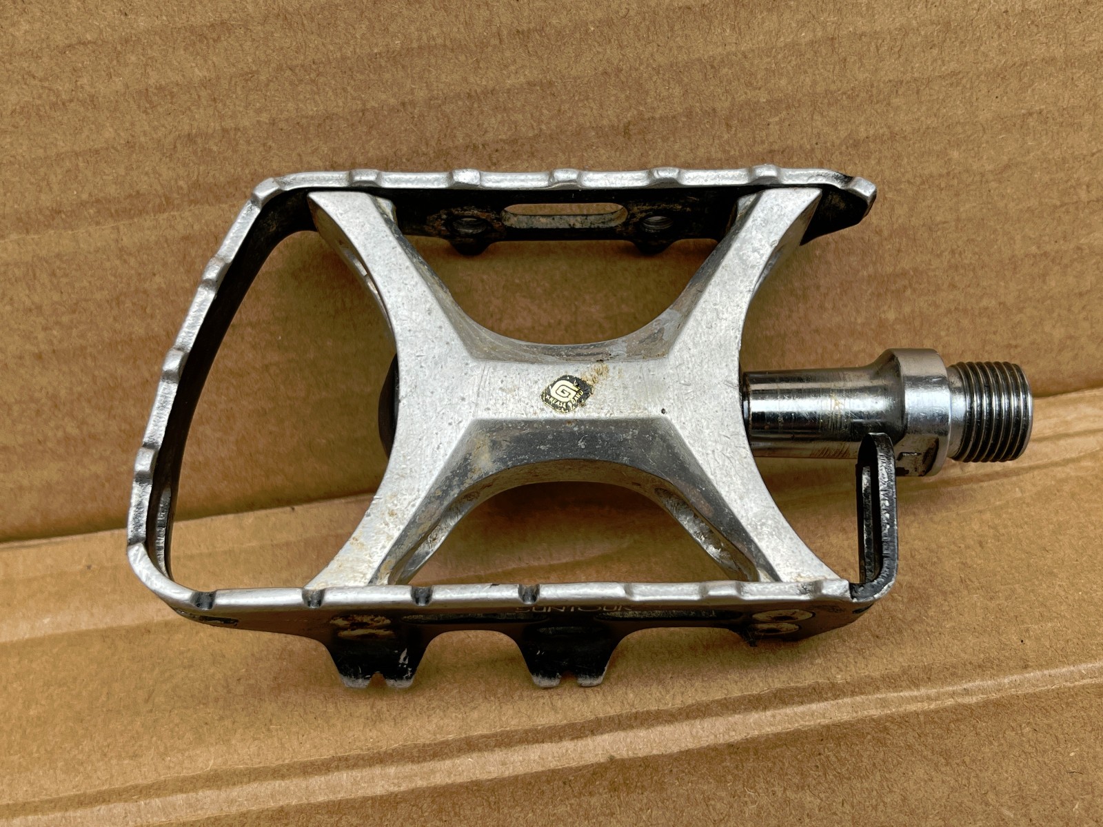 Vintage Suntour XC Pro WTB Grease Guard 9/16” Mountain Bike Pedals Made In Japan