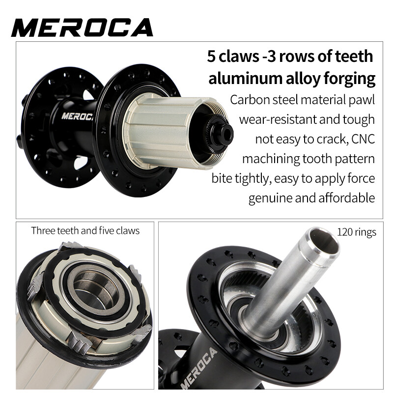 Mountain Bike Hubs 32H MTB Bicycle Disc Brake Hub Thru Axle Front/Rear/Set