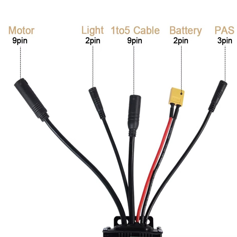 E-bike Electric Bicycle Controller 12V/24V/36V/48V/60V/72V 17A/26A/30A 250-1000W