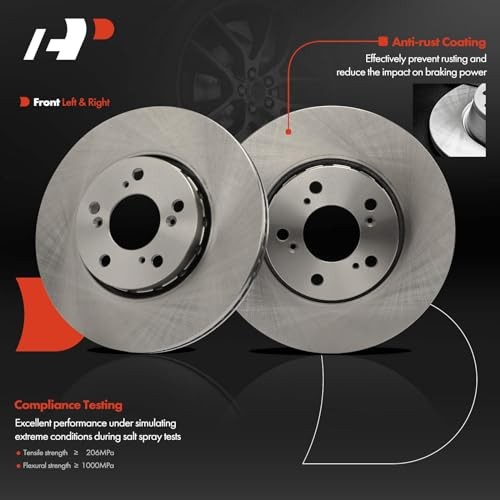 12.27 inch (311.7mm) Disc Brake Rotors Compatible with Select Front Vented