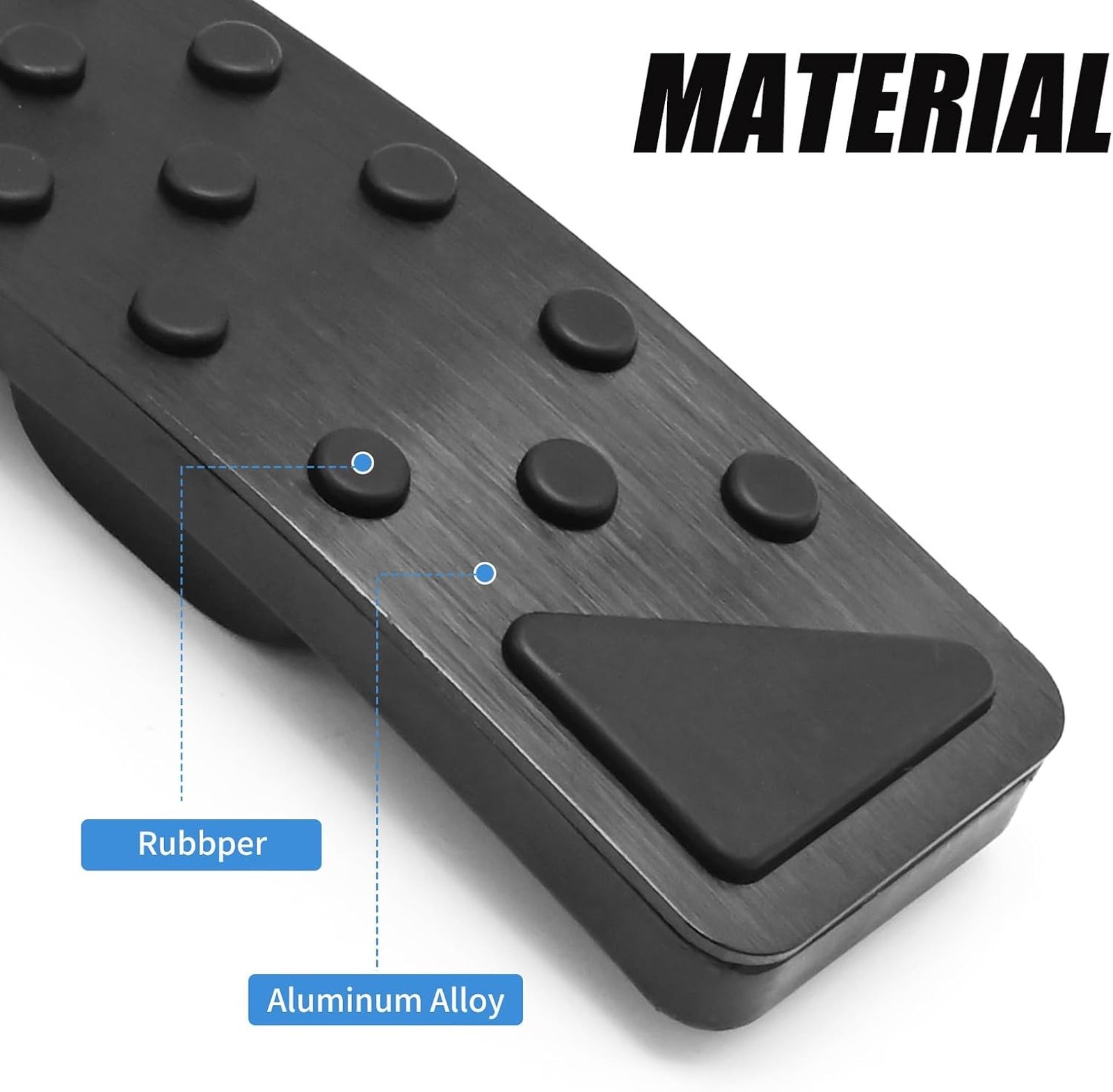 2Pcs Vehicle Pedal Cover Set Non Slip Fit for Dodge Durango Jeep Grand Cherokee