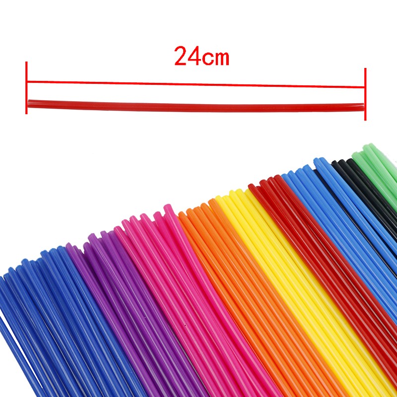 24CM Length Bike Cycle MTB Wheel Rim Spoke Shrouds Wraps Skins Covers 11 Color