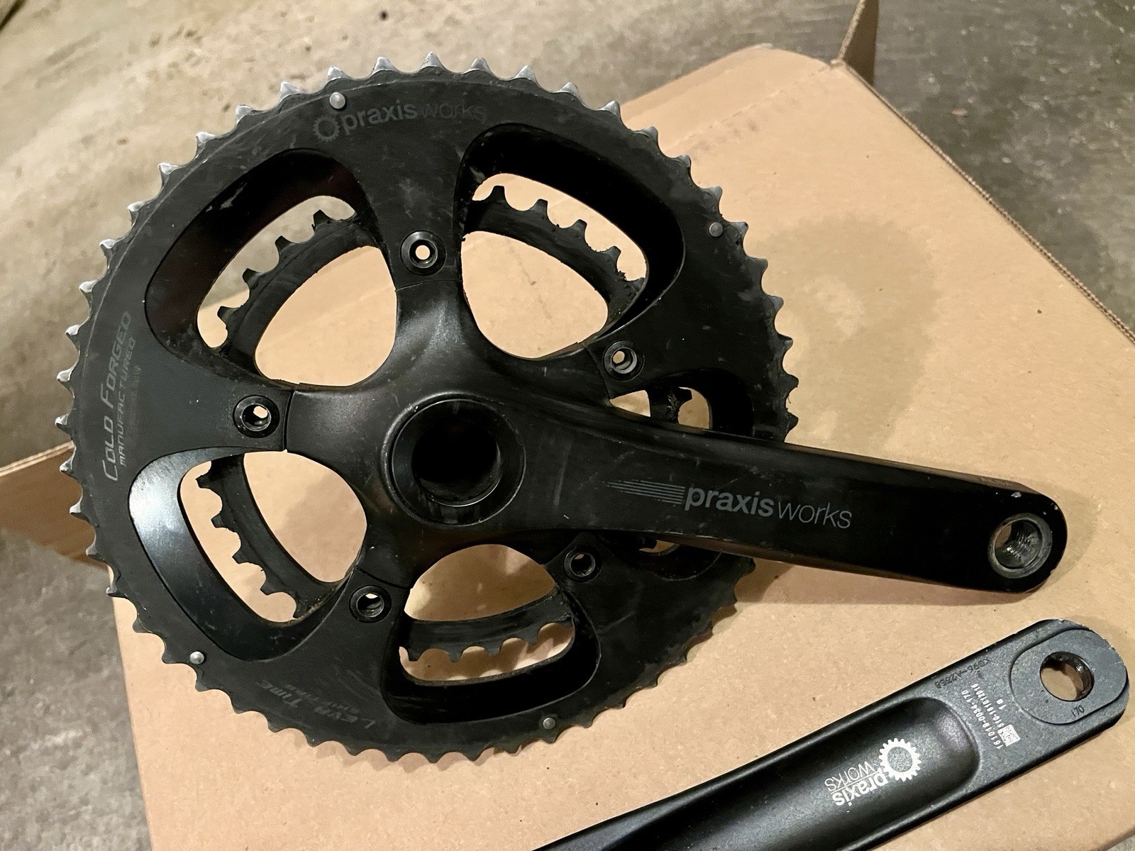170mm 52/36T Praxis Works Alba Levatime Alloy Crankset