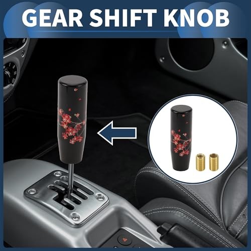 Car Shift Knob, 12cm Universal for Automatic and Manual Vehicle Flower Gear