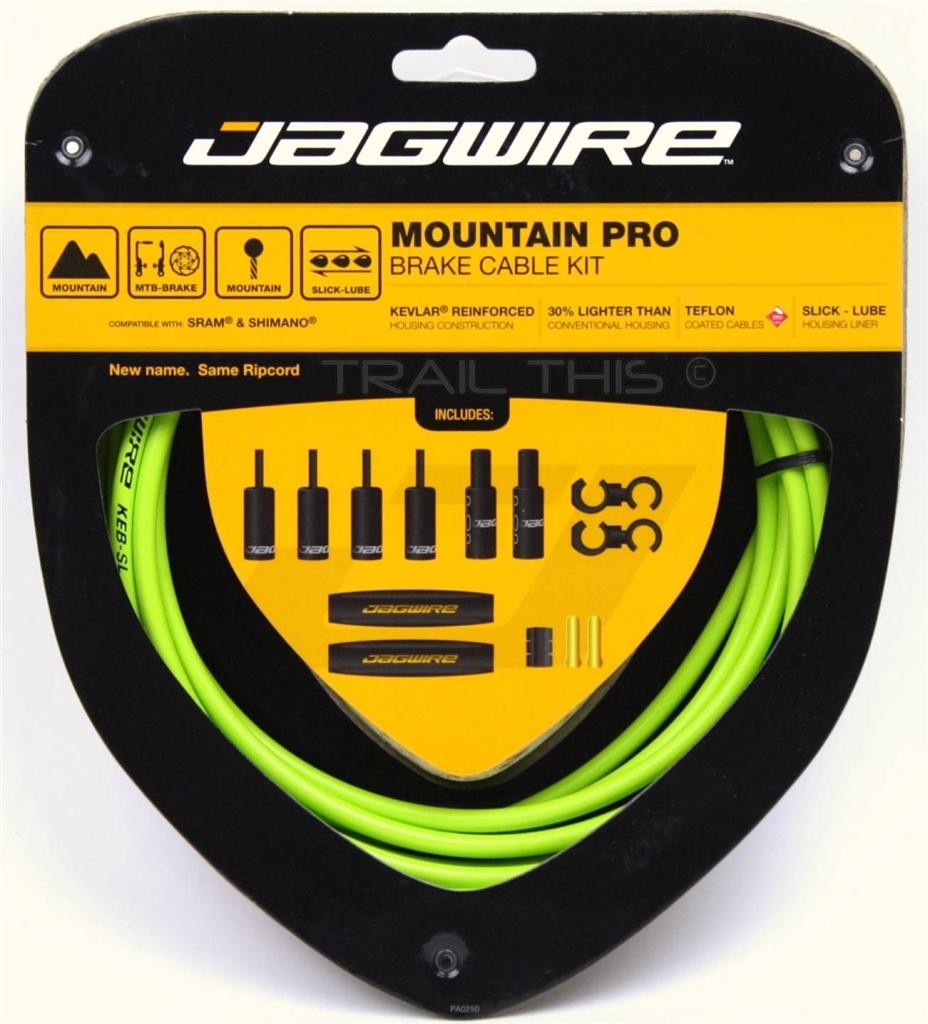 Jagwire Mountain Pro Brake Cable & Housing Kit ORGANIC GREEN fits SRAM/Shimano