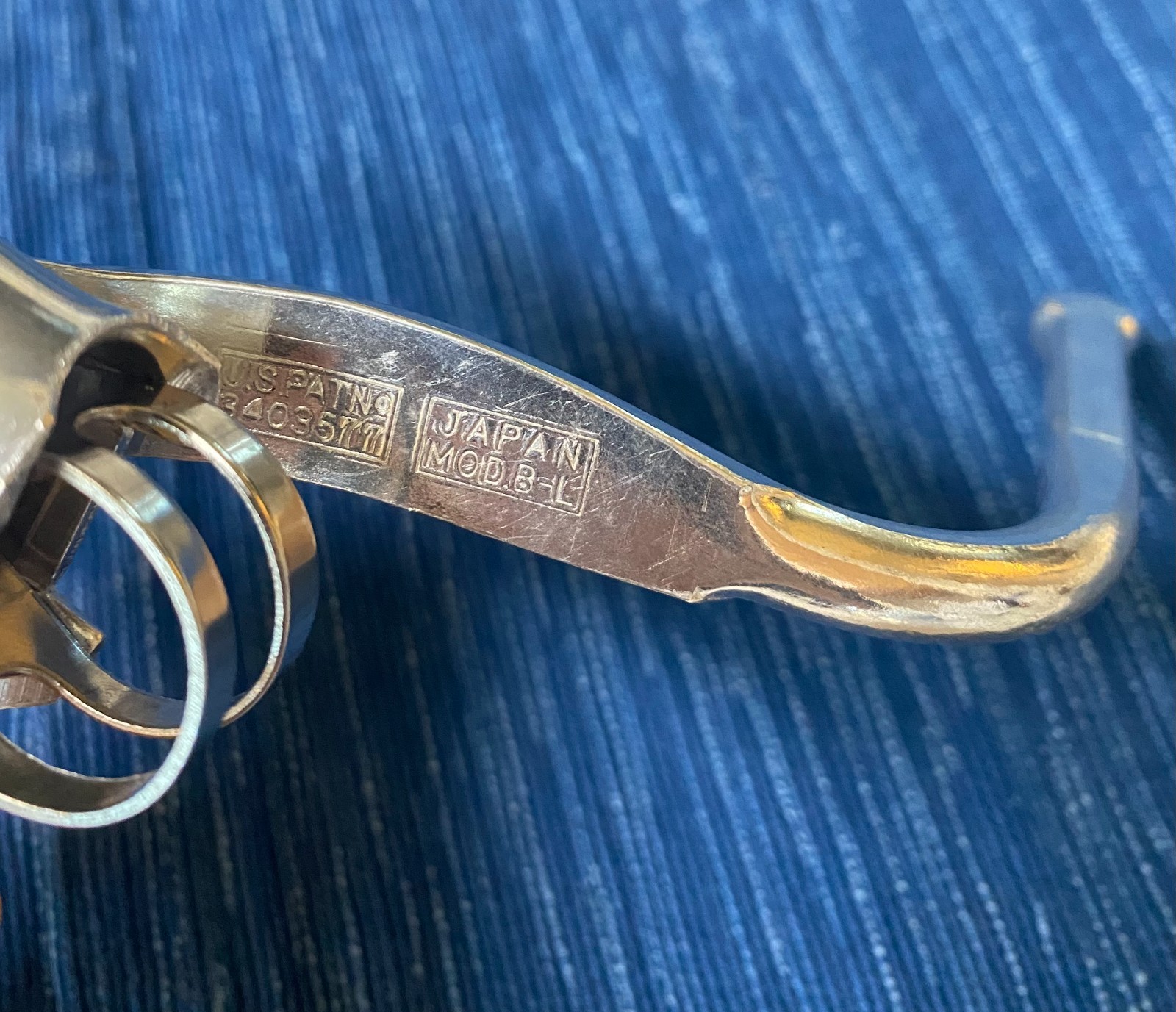 2 Pair Vintage Schwinn Approved Brake Levers Gold Safety Set Made in Japan