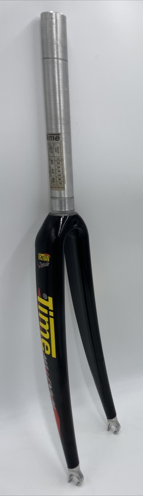 TIME France MILLENIUM Carbon Fork 231mm Steerer 43mm Rake Straight 1-1/8″