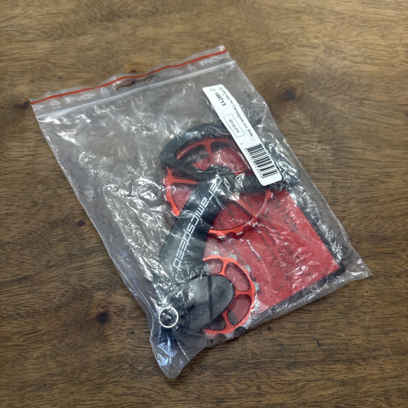 CeramicSpeed OSPW Pulley Wheel System for Campagnolo 11-Speed EPS Black Red