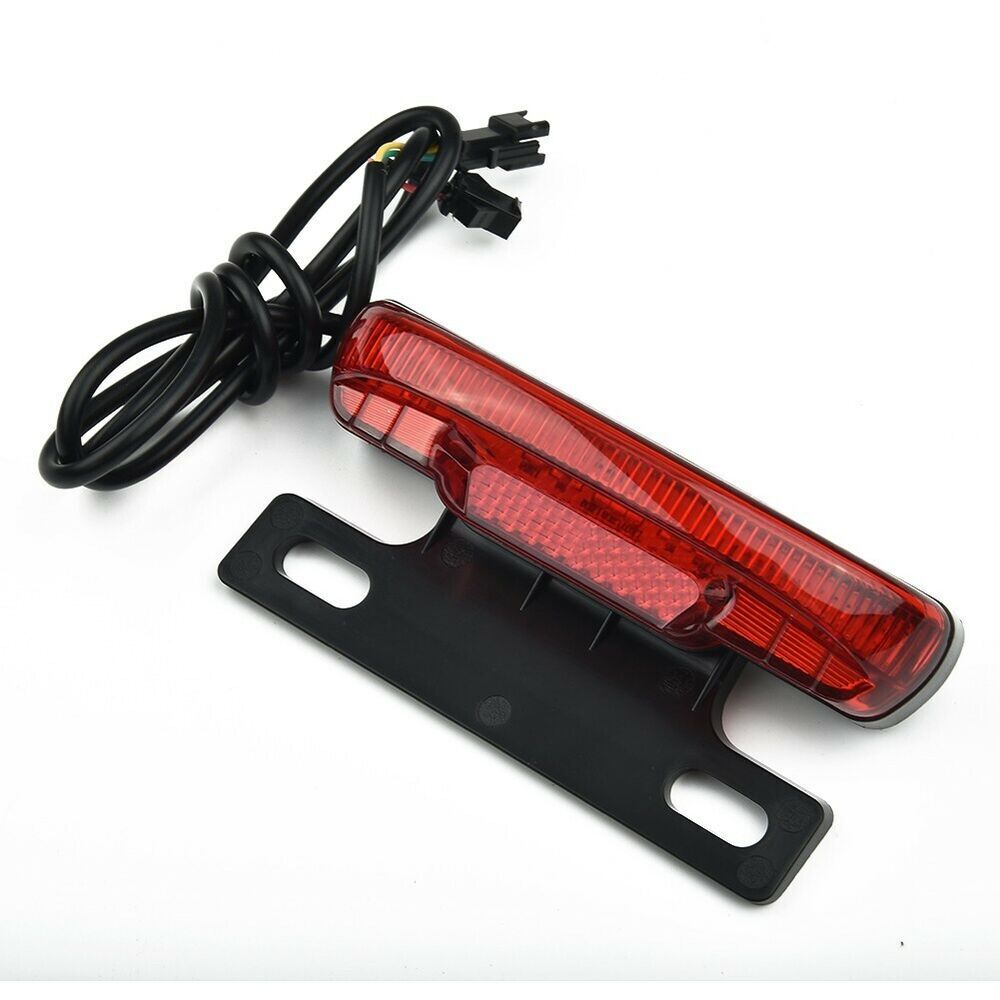 For E-Bike Rear Tail Light Safety Warning Rear Lamp For Electric Bicycle 36-48V