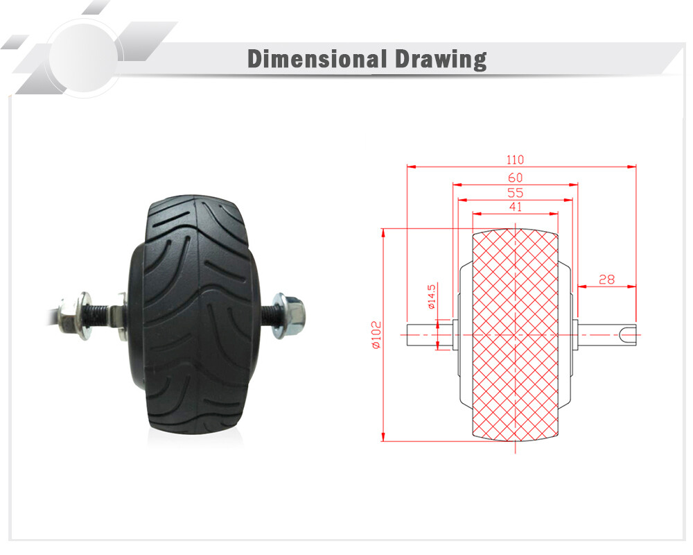 4 inch 24V36V BLDC electric motor wheel Double Single shaft Hub Motor for ebike